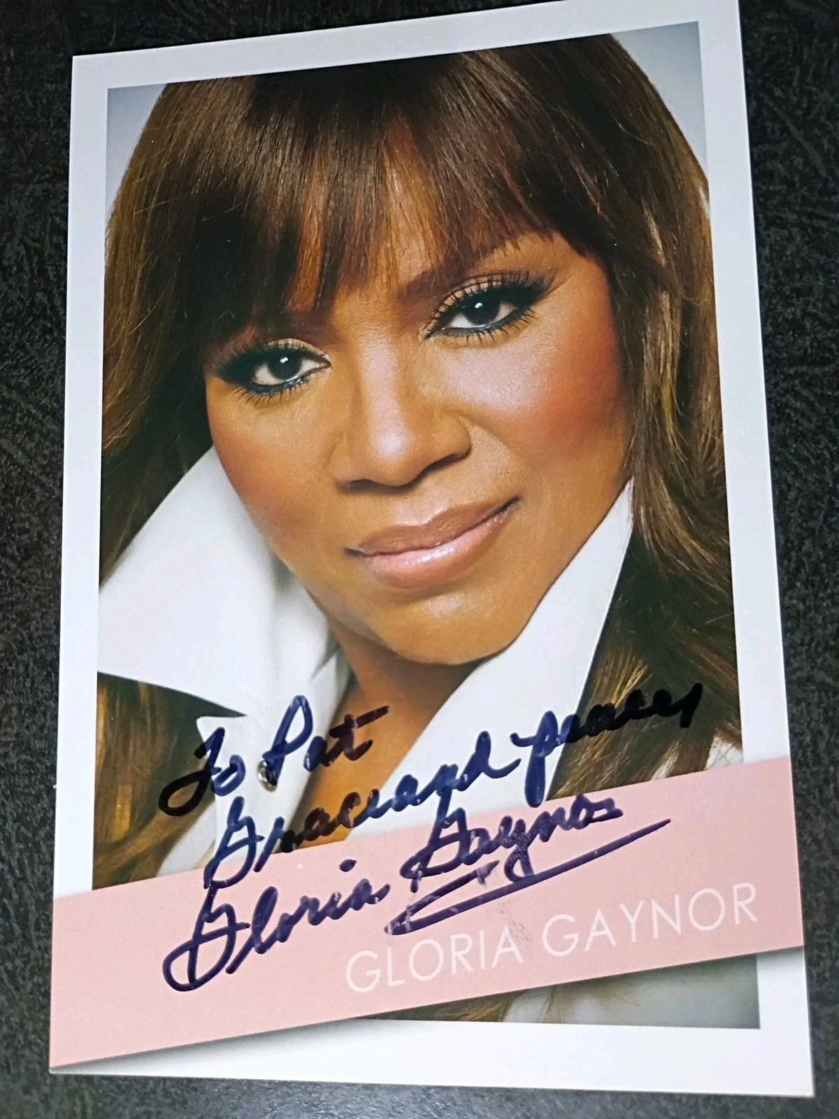 GLORIA GAYNOR — GLORIA GAYNOR Hand Signed Autograph 4X6 Photo - SINGER - SONG - I WILL SURVIVE