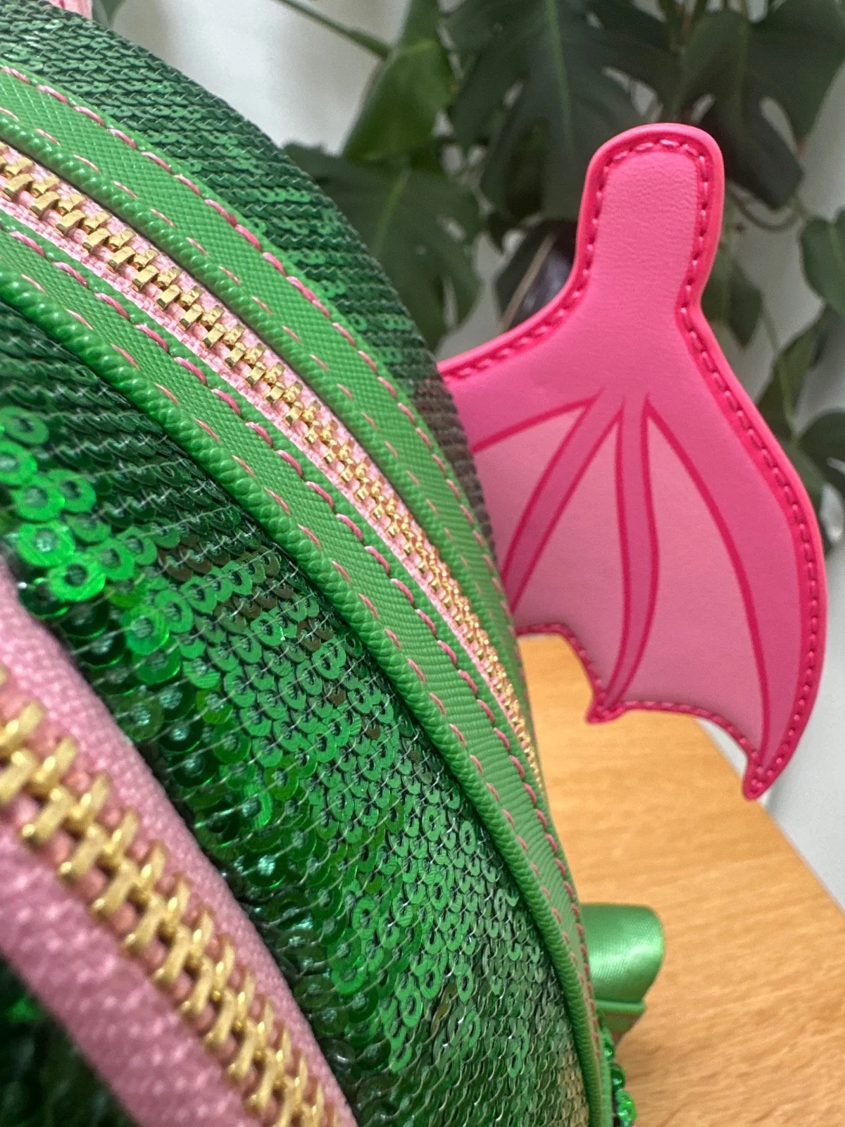 Loungefly Petes Dragon Cosplay Sequin Backpack Brand New Sealed With Tags, image 5