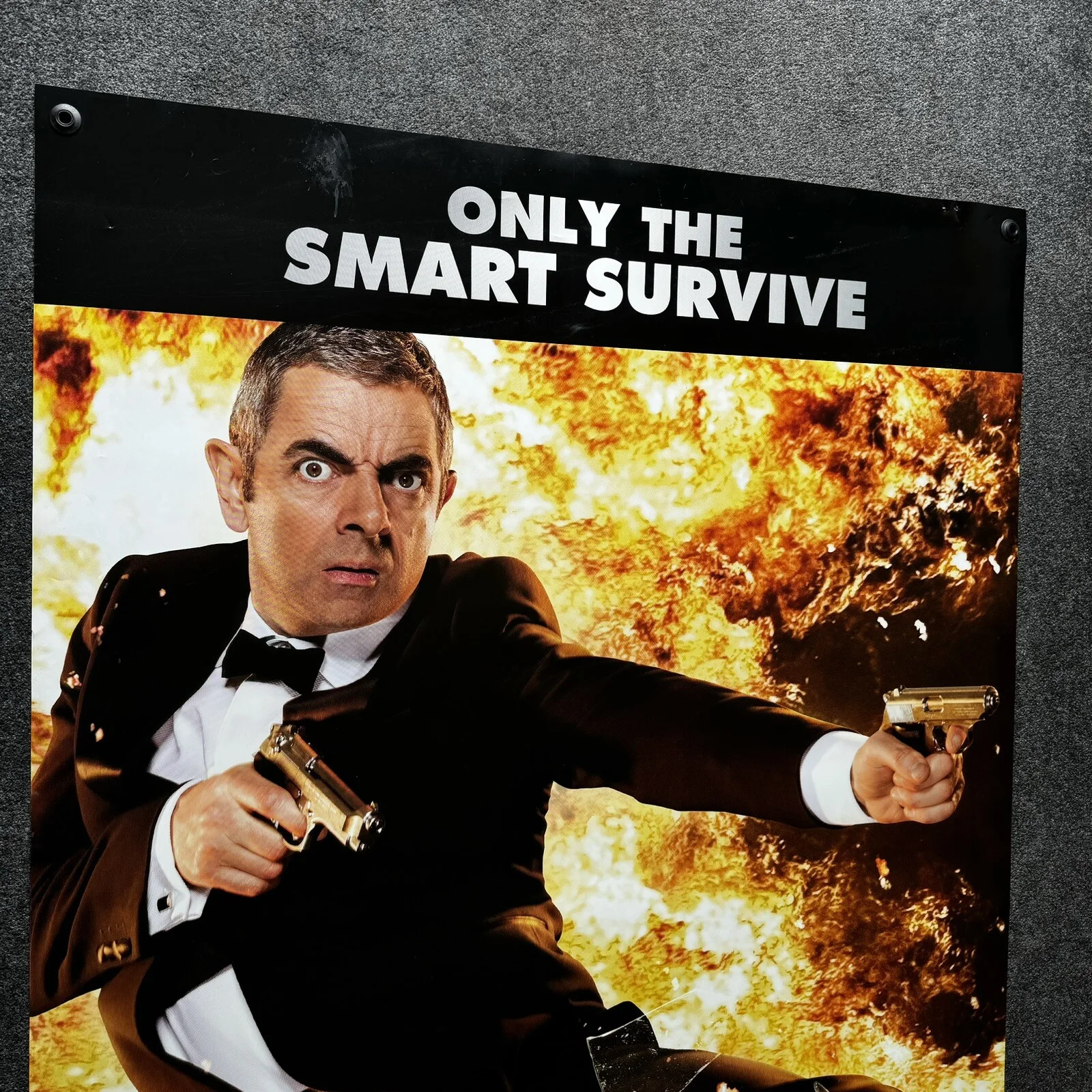 Cinema Movie Promo 2011 Johnny English Reborn Rowan Atkinson 48”x72” Poster, изображение 4