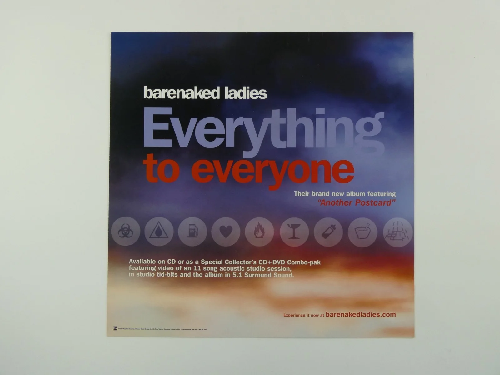 Barenaked Ladies Signed 2003 12x12 Everything To Everyone Album Flat Autograph, изображение 5