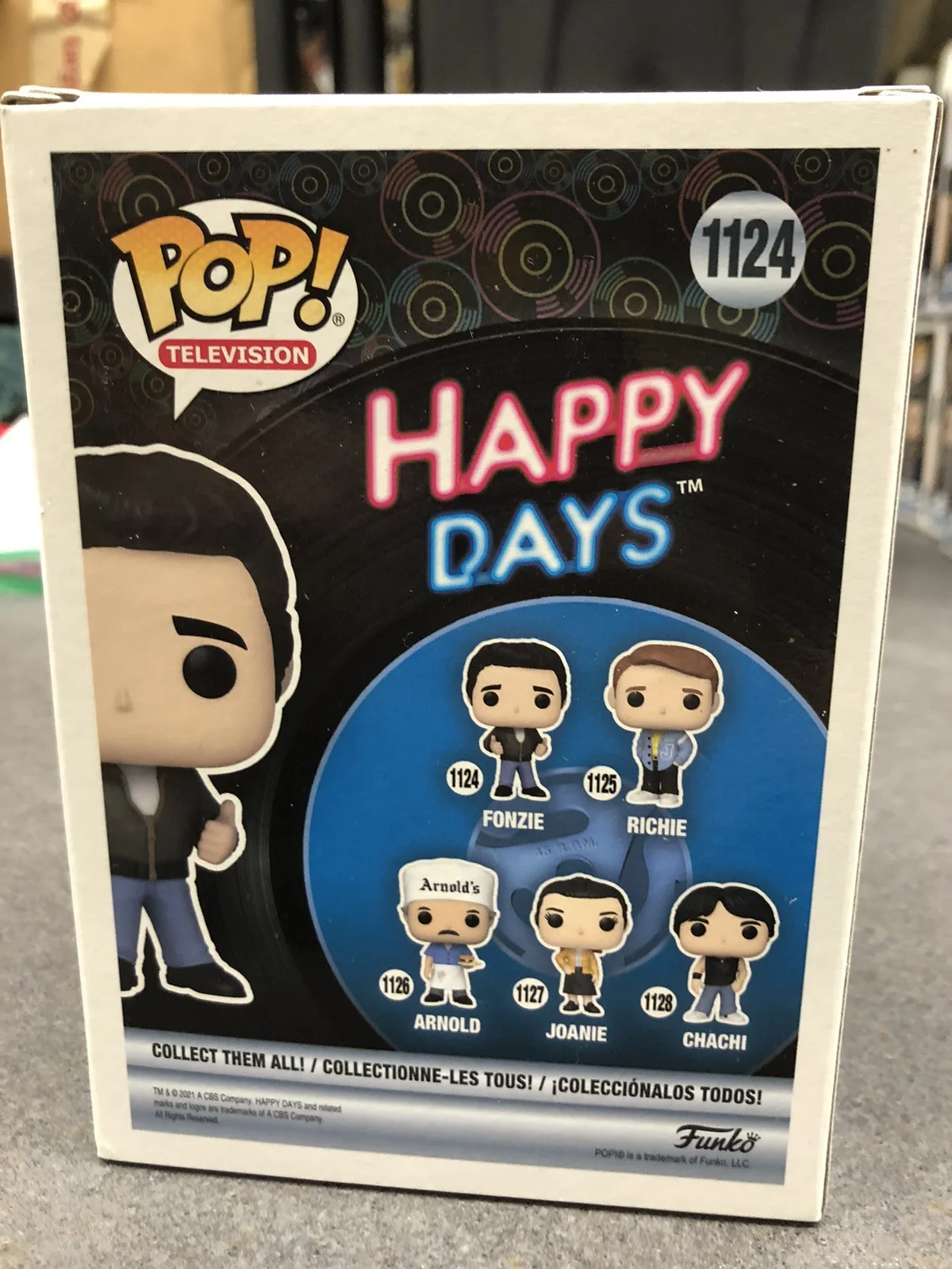 Henry Winkler — Henry Winkler Fonzie Autographed Funko Pop Happy Days Funko #1124 PSA COA Signed, изображение 3