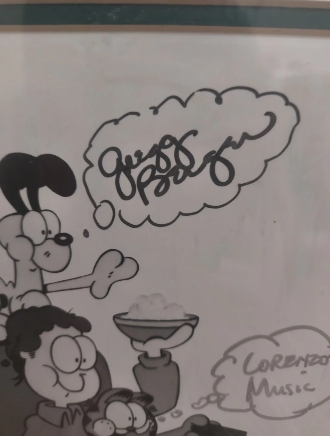 Jim Davis — GARFIELD and Friends Original signed Jim Davis & Cast 8X10 Framed Picture 1992, изображение 5