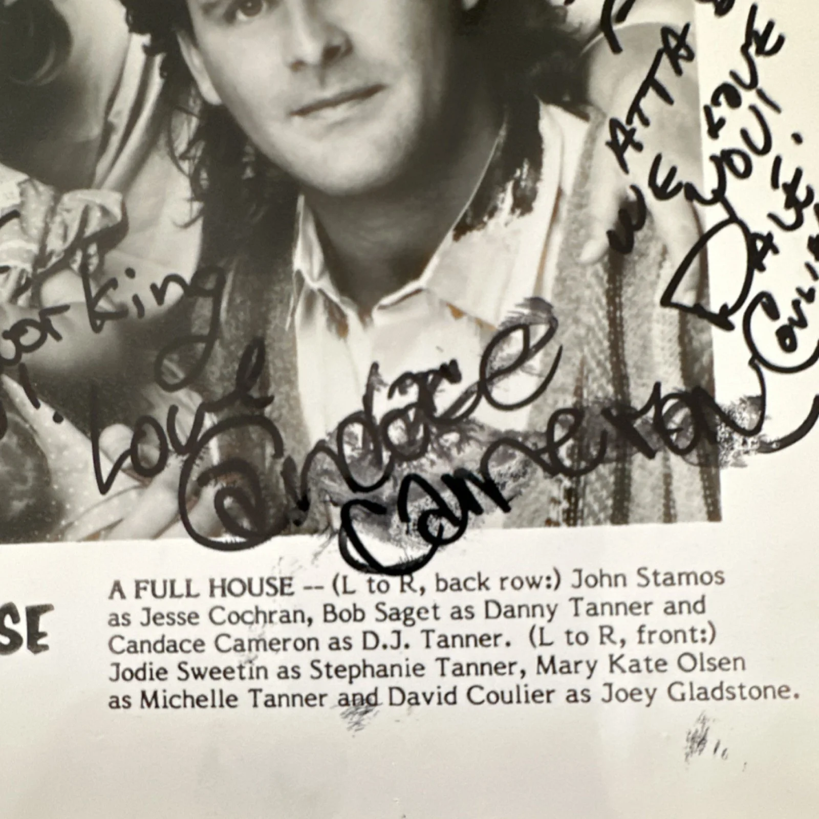 Candace Cameron, Lori Loughlin — Full House Cast Signed Original Photo Autograph Candace Cameron Lori Loughlin, изображение 5