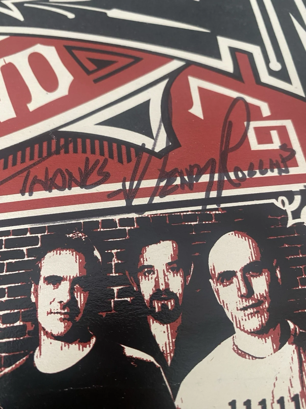 Rollins Band Signed By Henry Rollins Rare Original Poster 18x24” 737/2000 Signed, image 2