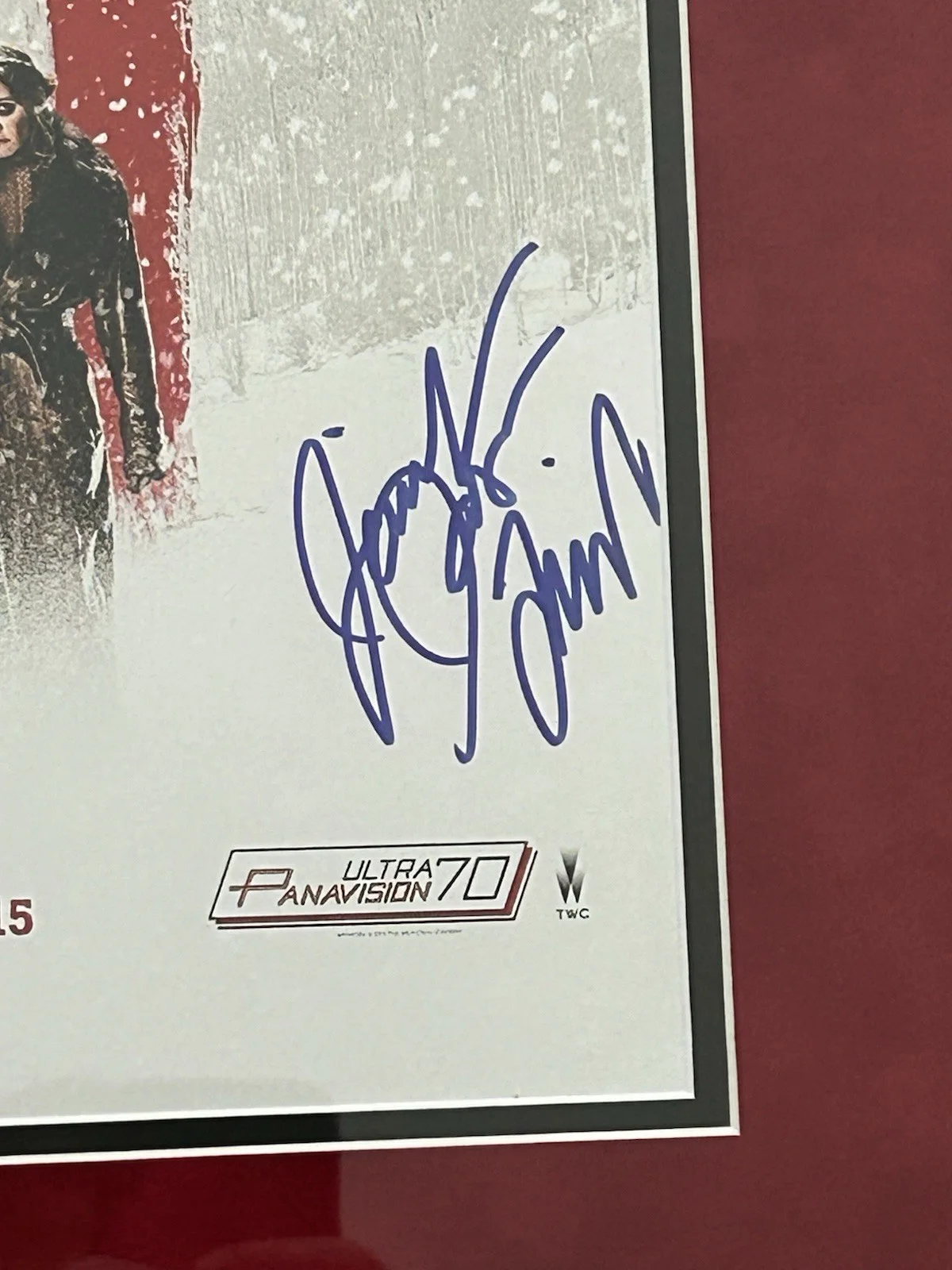 Hateful Eight Signed Jennifer Jason Leigh Autographed Quentin Tarantino JSA, image 2