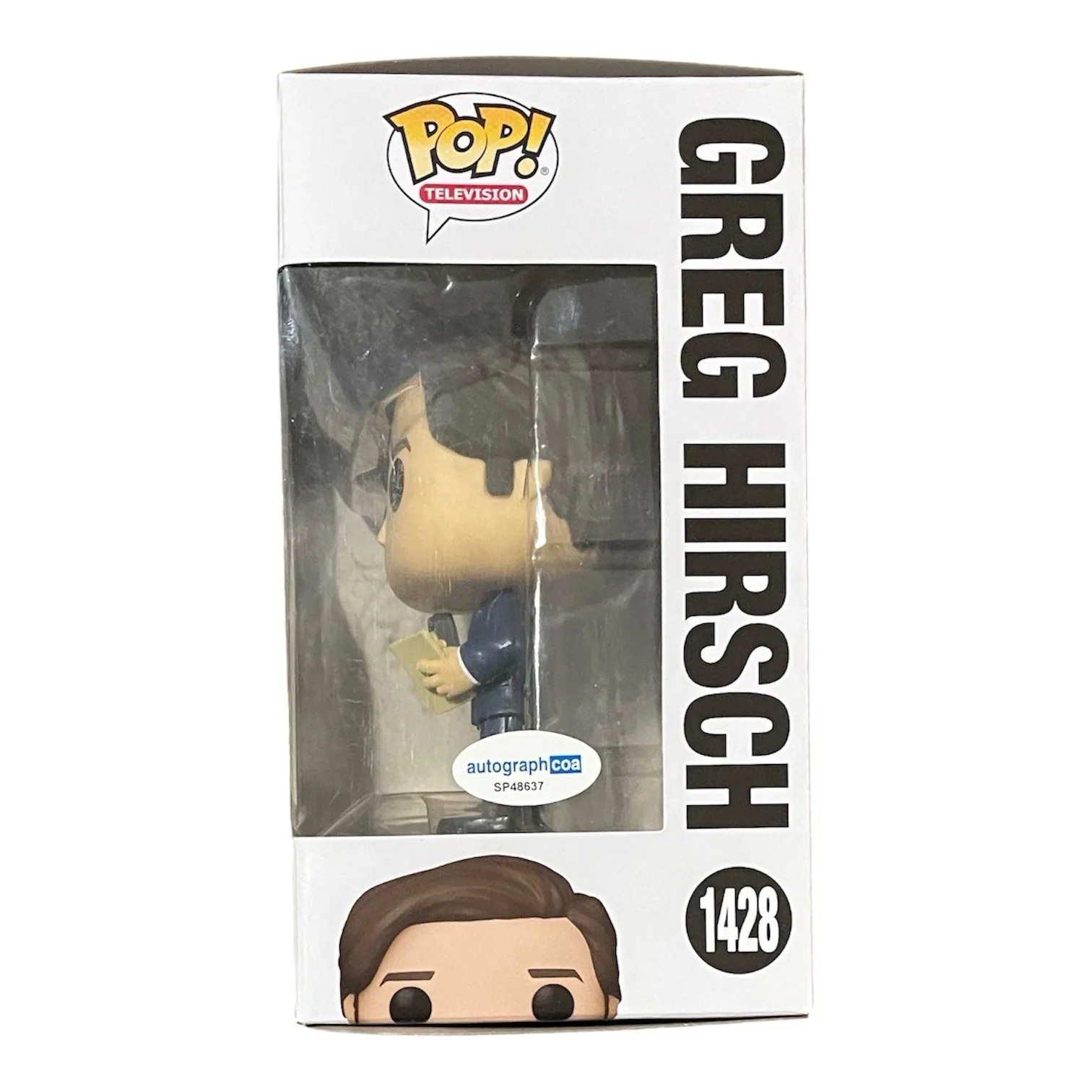 Nicholas Braun — Nicholas Braun Signed Autographed Succession Greg Hirsch Funko Pop #1428 ACOA, изображение 3