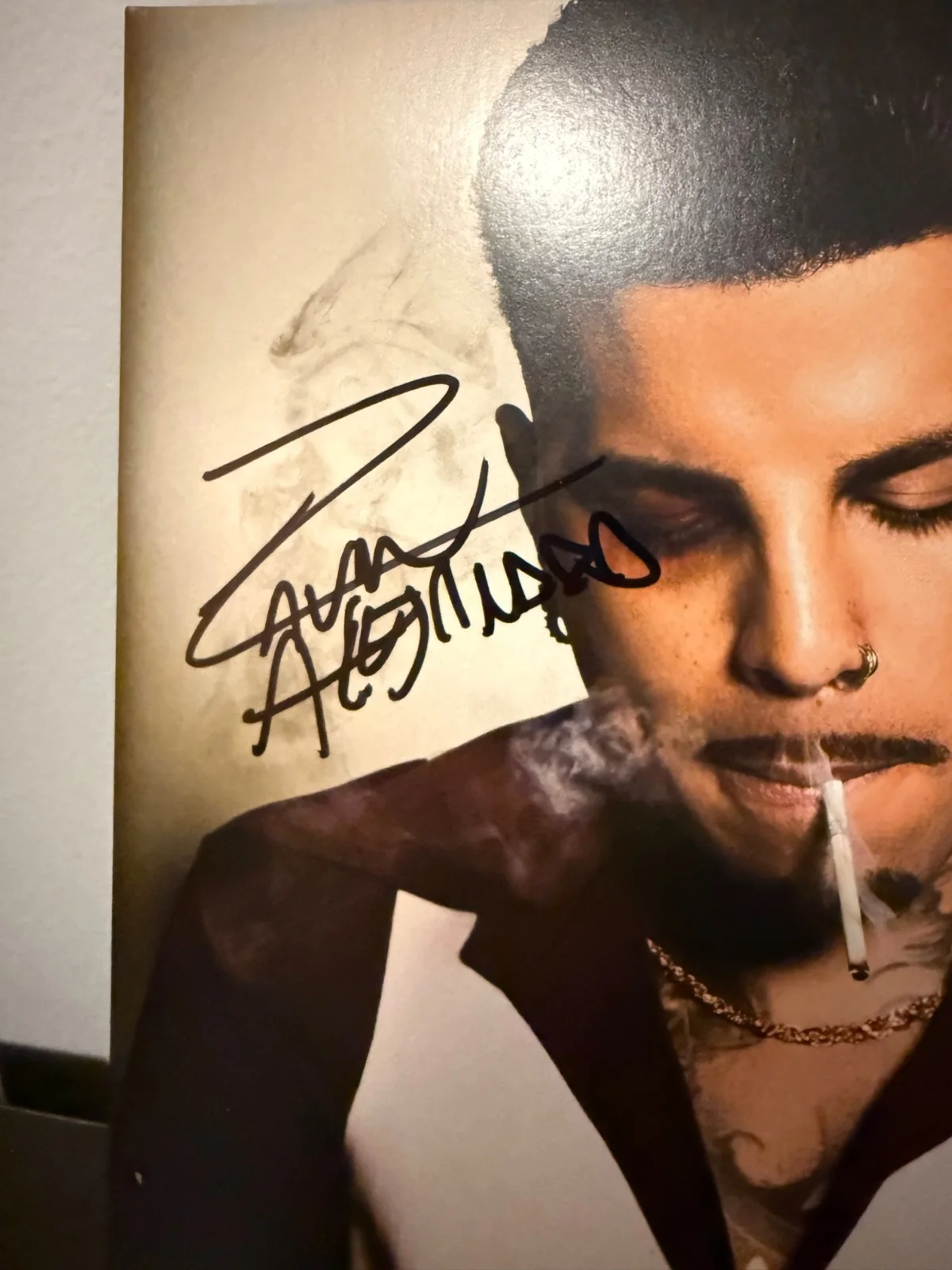 Rauw Alejandro signed Cosa Nuestra 12" lp album EXACT VIDEO PROOF, image 3