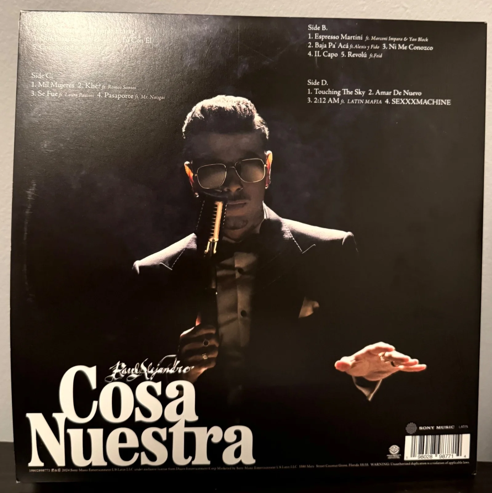 Rauw Alejandro signed Cosa Nuestra 12" lp album EXACT VIDEO PROOF, image 5