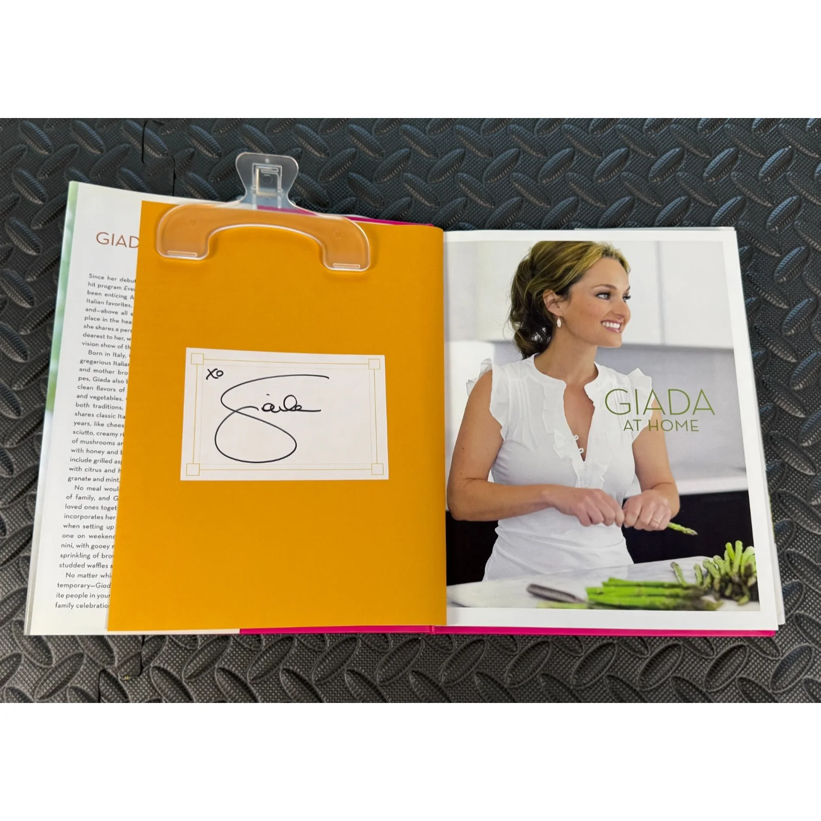 Giada De Laurentiis — 1st Edition Giada De Laurentiis Autographed Book At-Home Original Dust Jacket, image 3