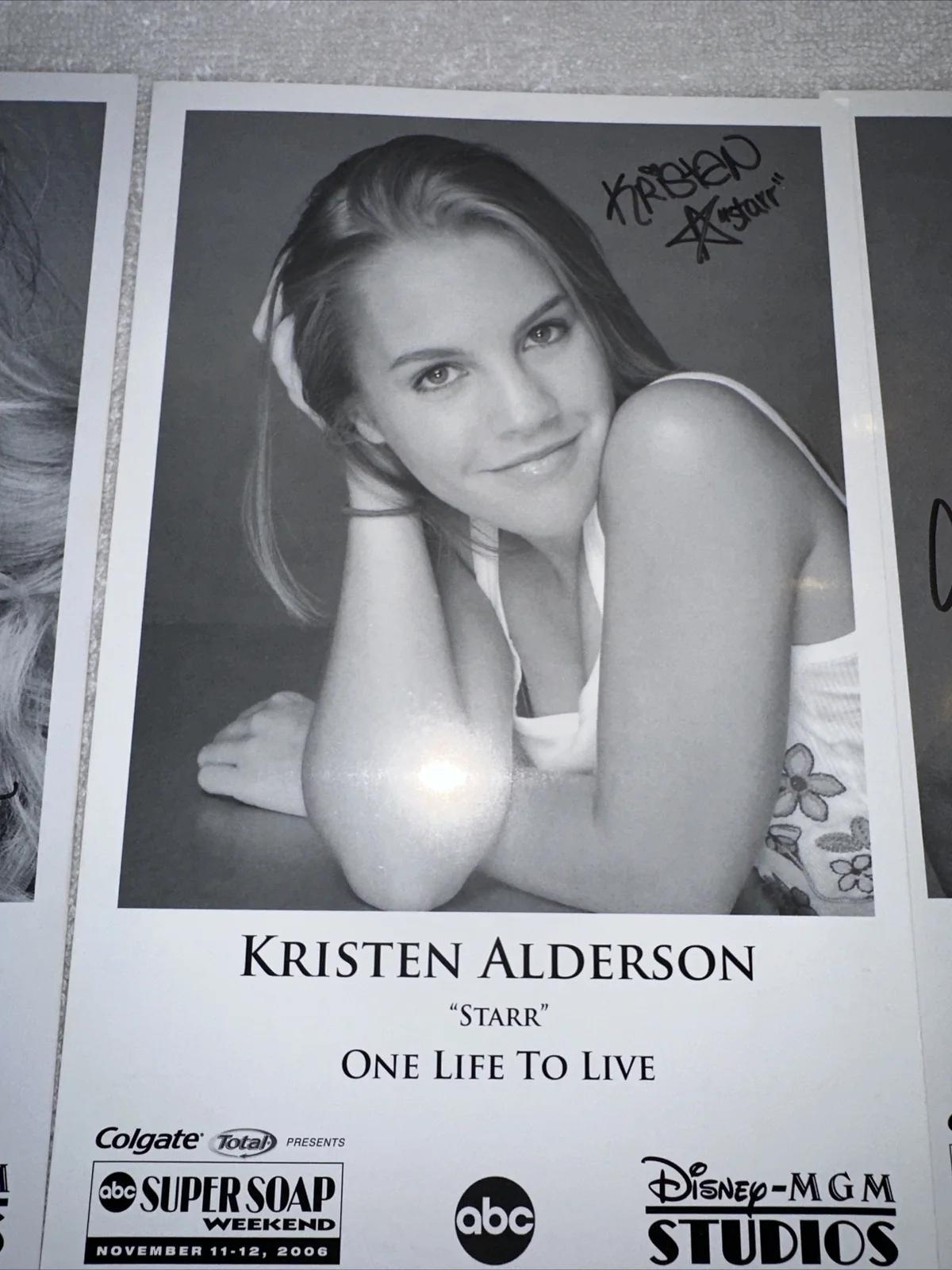 One Life To Live Lot Of 5 Signed Photos 2006 ABC Disney-MGM Studios, изображение 3
