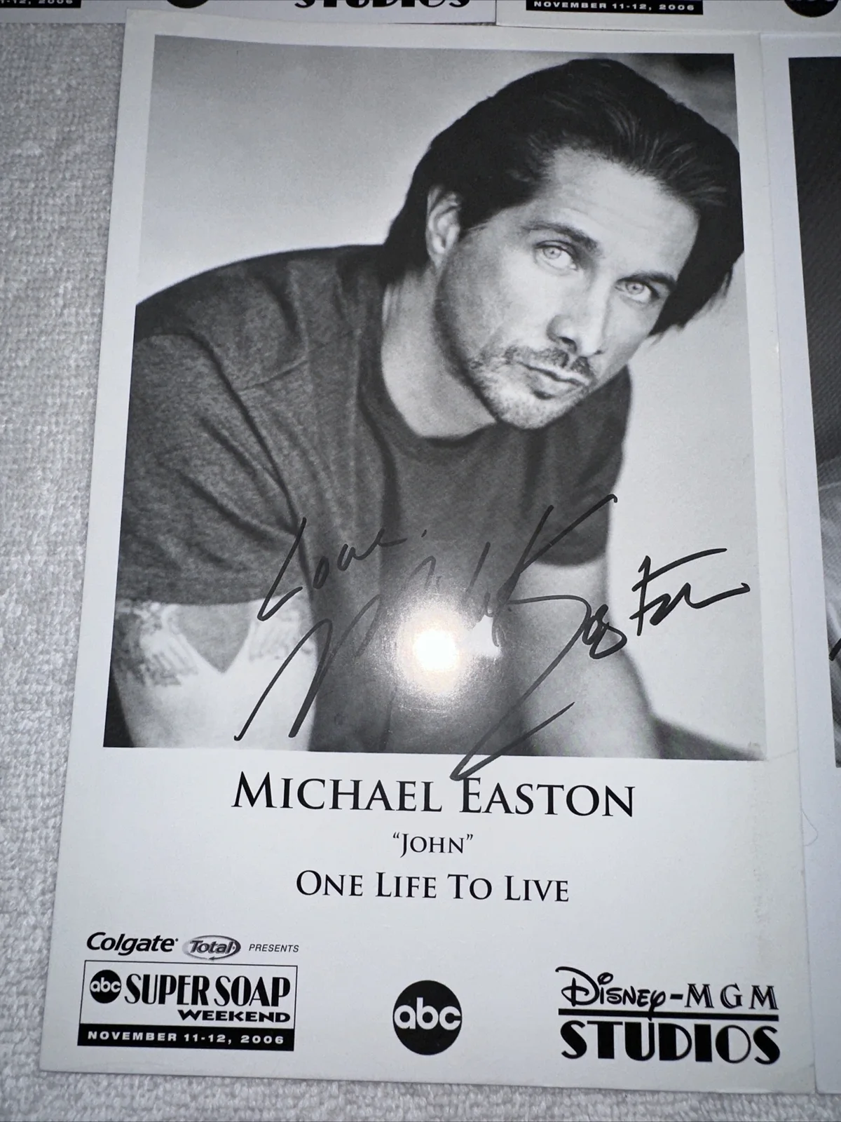 One Life To Live Lot Of 5 Signed Photos 2006 ABC Disney-MGM Studios, изображение 5