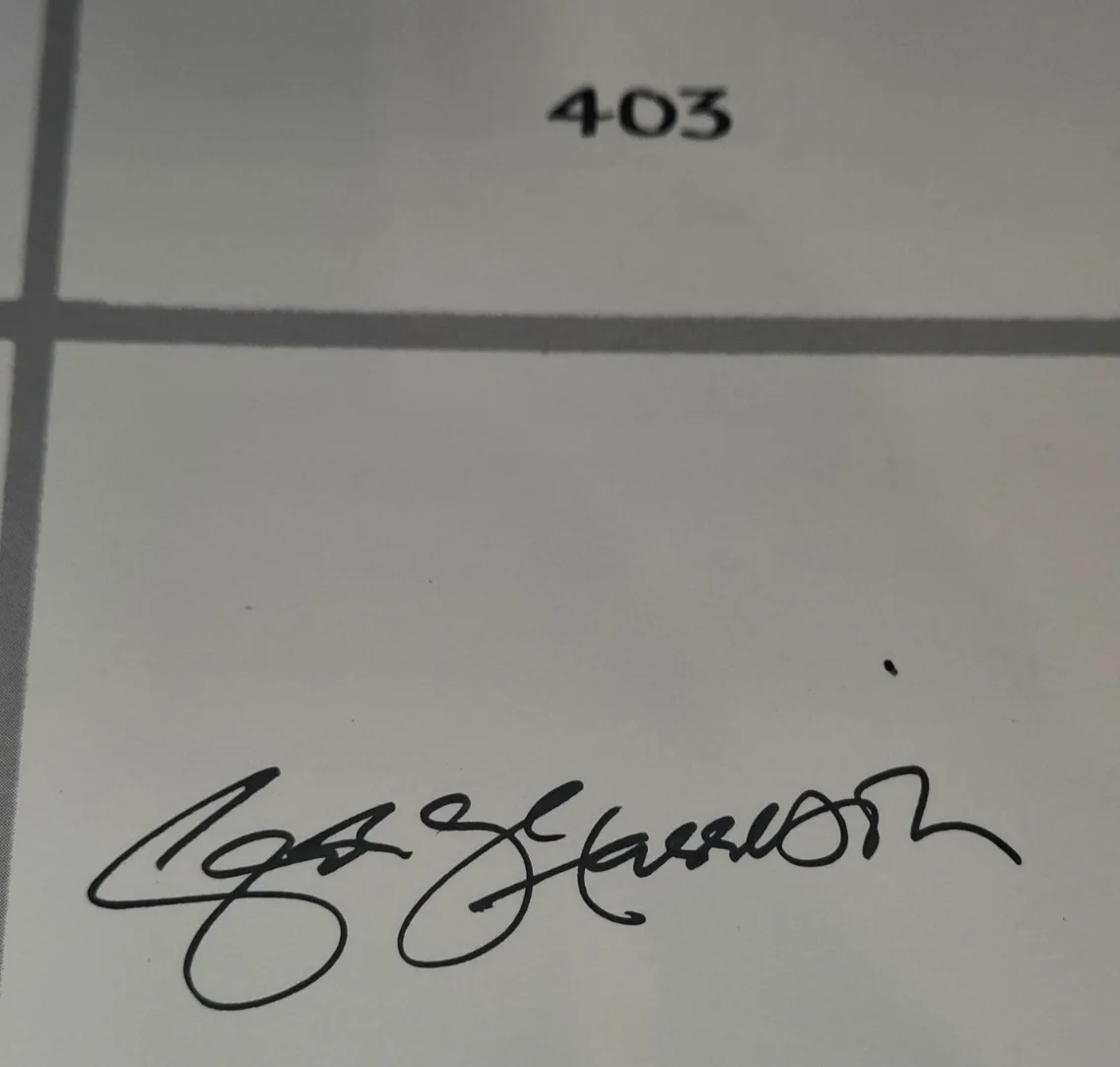 Live Japan SIGNED GEORGE HARRISON ONLY Genesis 403 of 3500 Eric Clapton Beatles!, image 4