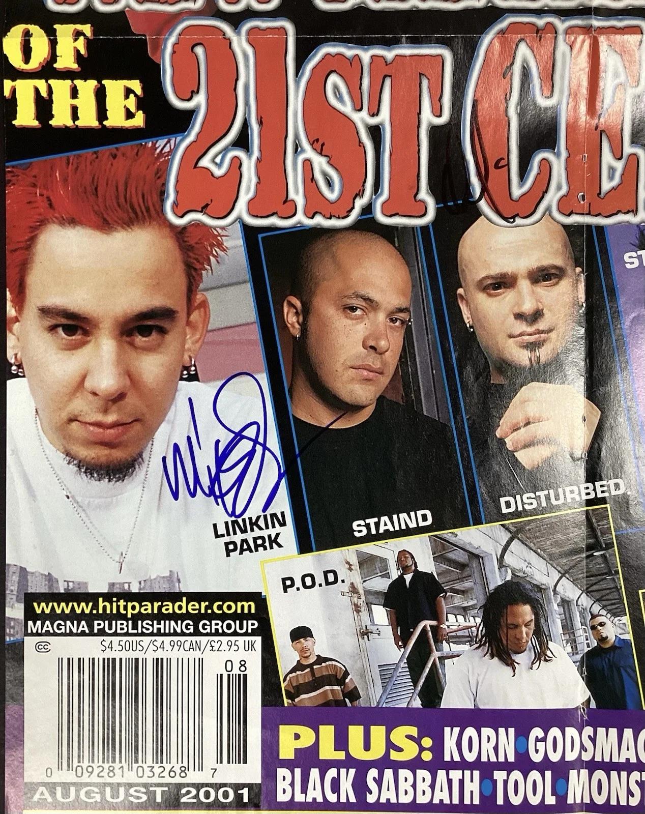 Slipknot Signed Magazine Poster 16x21 Heavy Metal Music Corey Taylor +9 Auto JSA, изображение 5