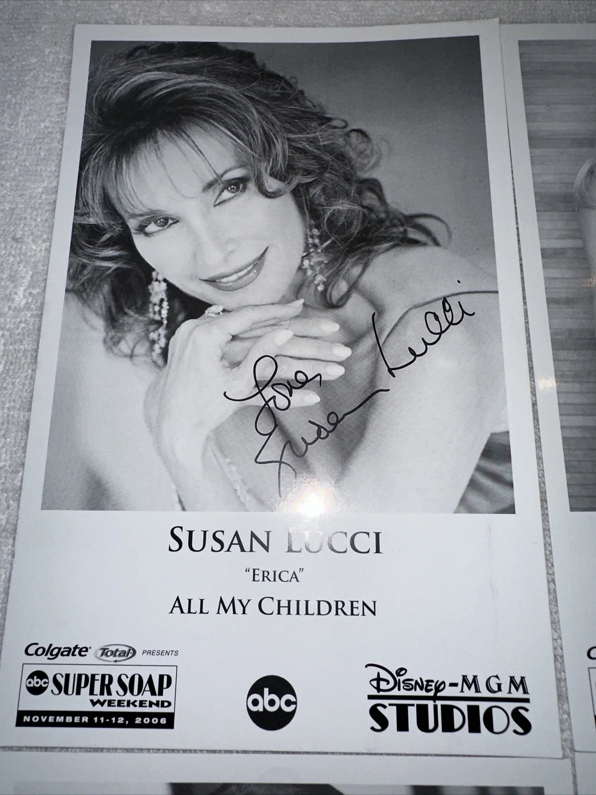 All My Children Lot Of 4 Signed Photo 2006 ABC Disney-MGM Studios, изображение 2