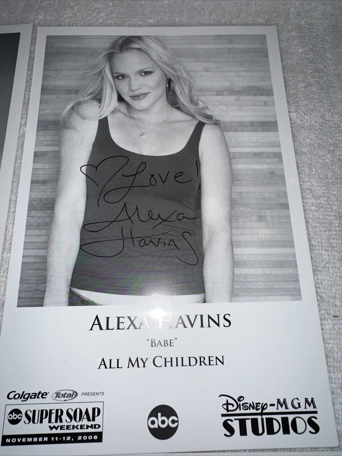 All My Children Lot Of 4 Signed Photo 2006 ABC Disney-MGM Studios, изображение 3