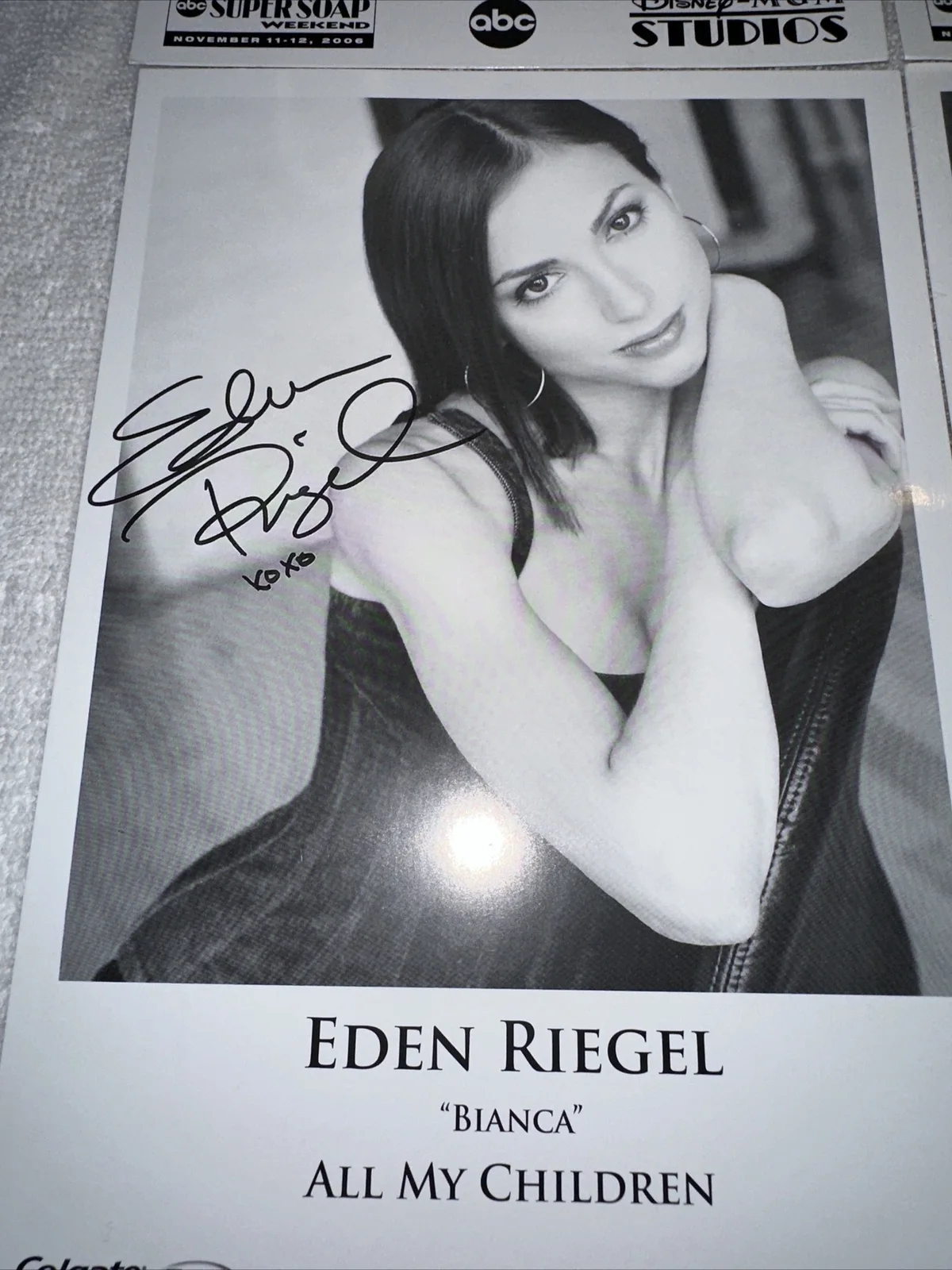 All My Children Lot Of 4 Signed Photo 2006 ABC Disney-MGM Studios, изображение 4