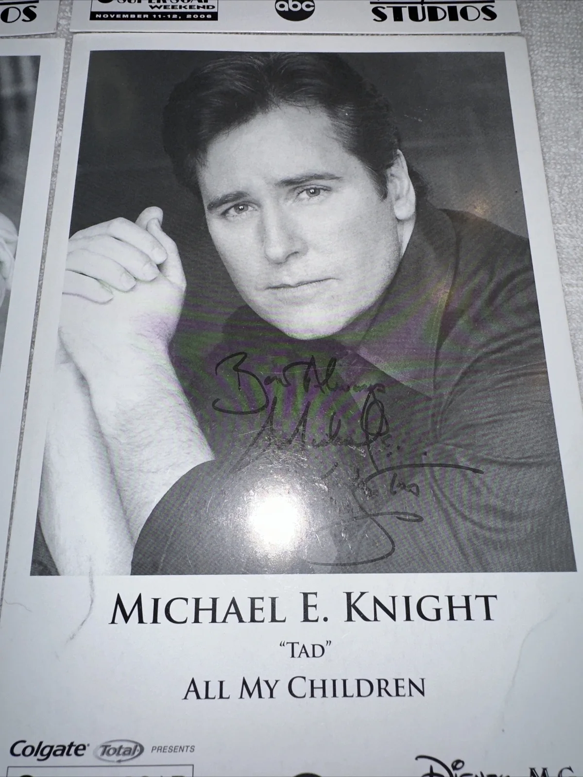 All My Children Lot Of 4 Signed Photo 2006 ABC Disney-MGM Studios, изображение 5
