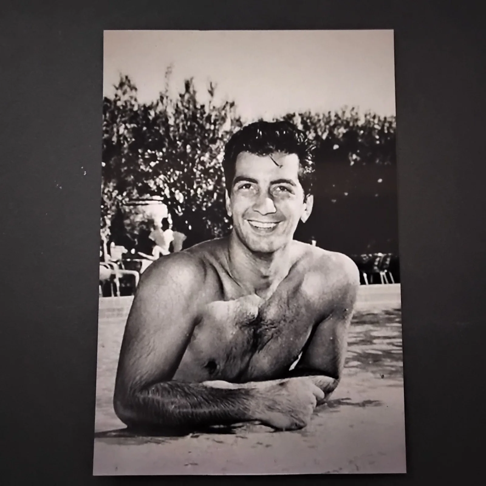 Ray Danton SIGNED Paper Photo 50s Movie TV Actor Legs Diamond George Raft Story, изображение 5