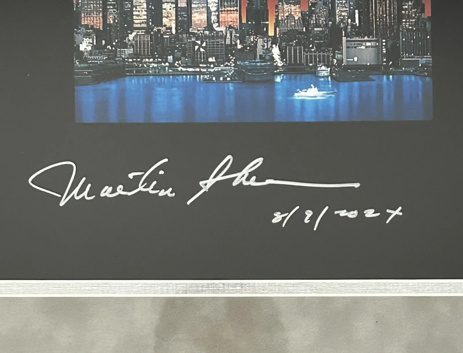 Wall Street Signed Poster Michael Douglas Autographed Charlie Martin Sheen JSA, изображение 2