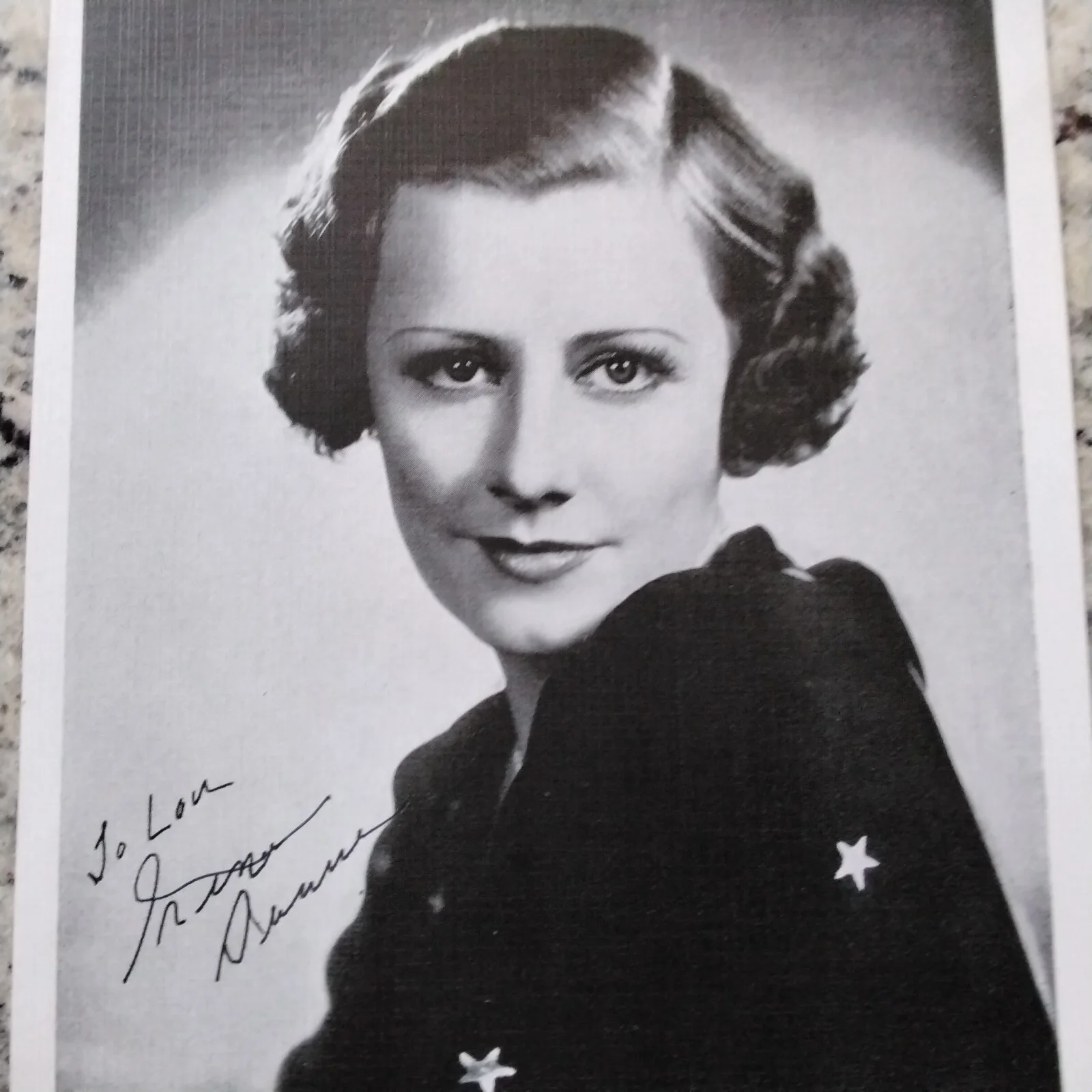 Irene Dunne SIGNED Photo Movie Actress My Favorite Wife Show Boat Serenade Cary, изображение 2