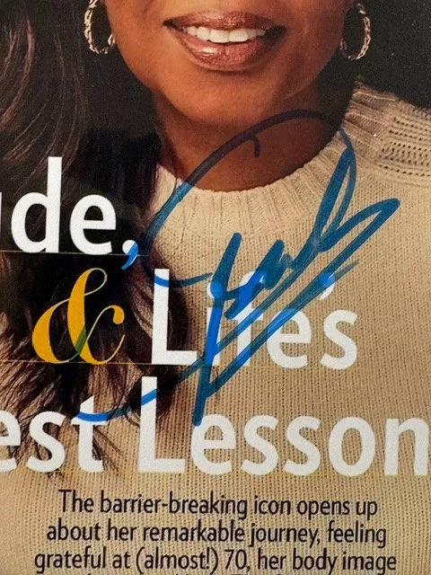 Oprah Winfrey — Oprah Winfrey Autographed Photo (8 x 10) (People Magazine) (with COA), image 3
