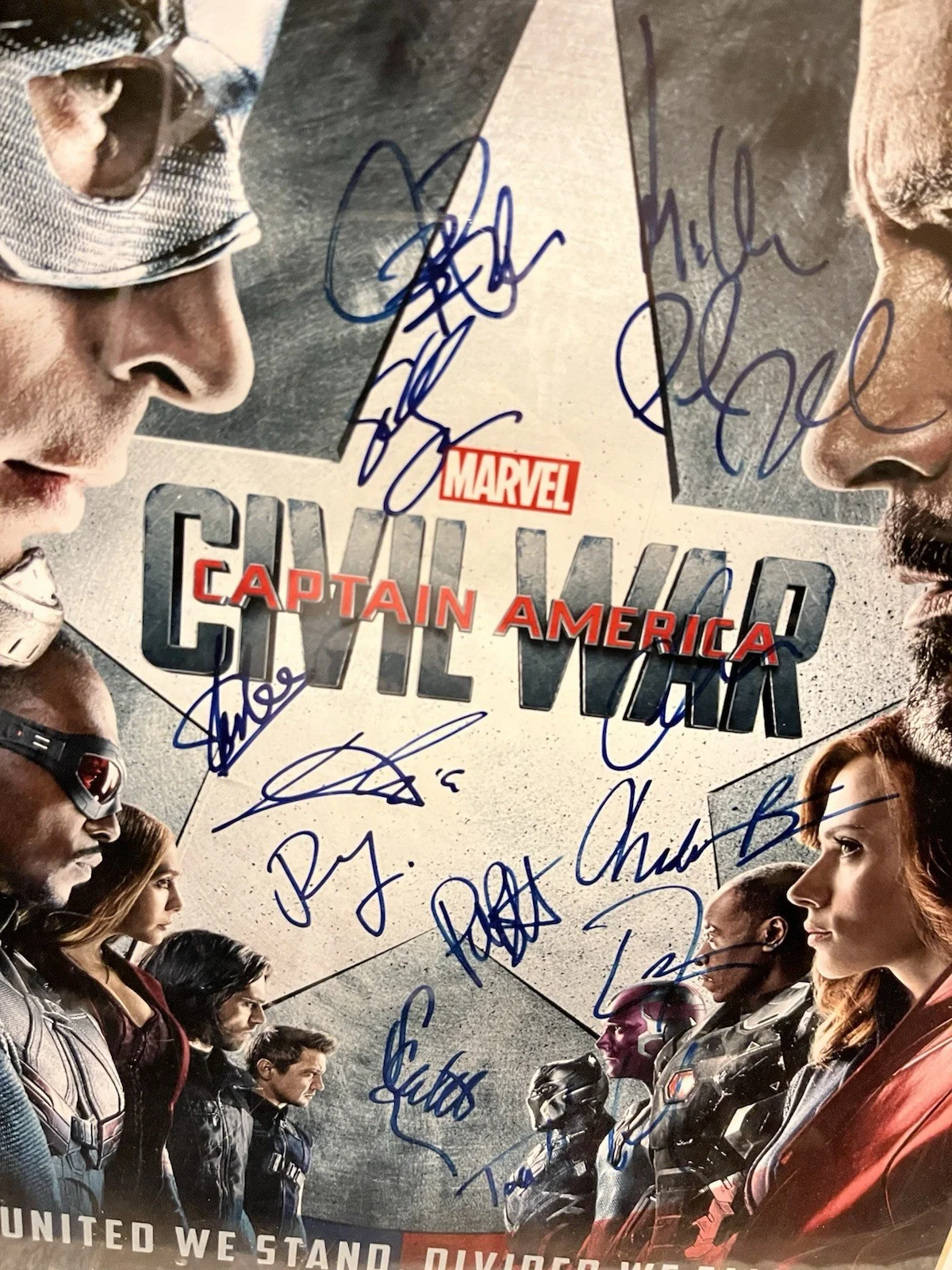 Autograph Marvel Captain America Civil War Picture , Stan Lee And More, image 4