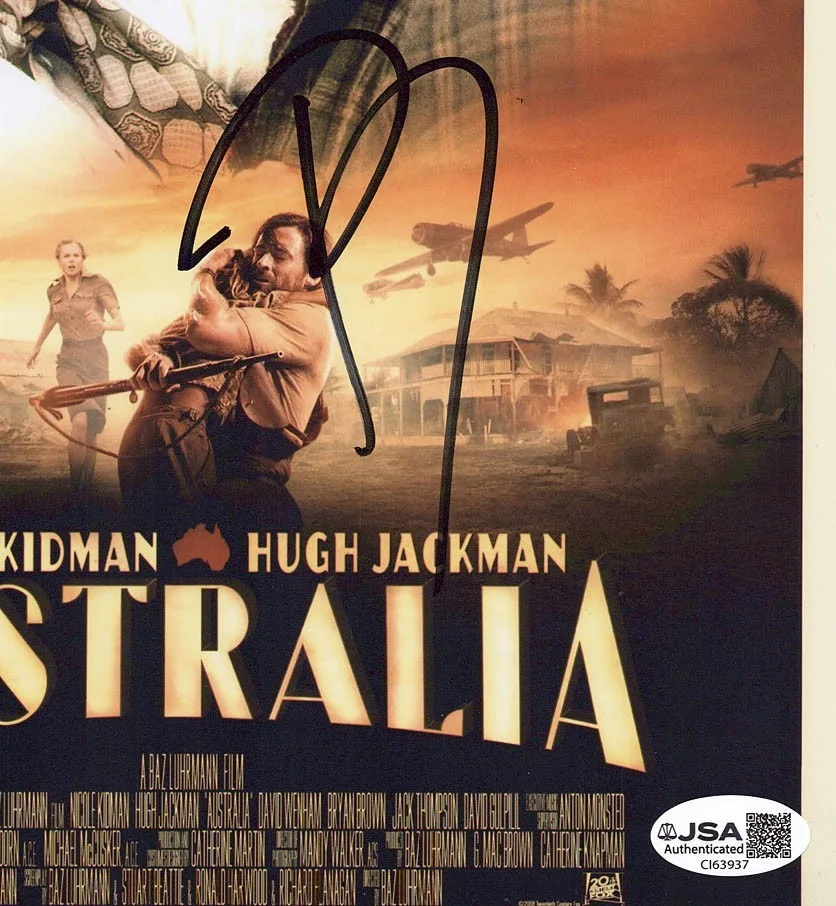 BAZ LUHRMANN — Baz Luhrmann signed "AUSTRALIA" 8x10 Photo L AUTOGRAPHED Kidman Director JSA COA, изображение 3