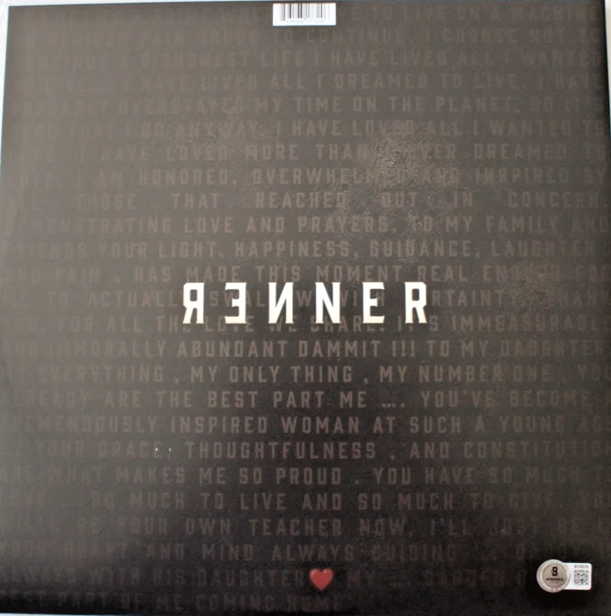 Jeremy Renner Signed “Love and Titanium” Album • Beckett BT20221, image 4