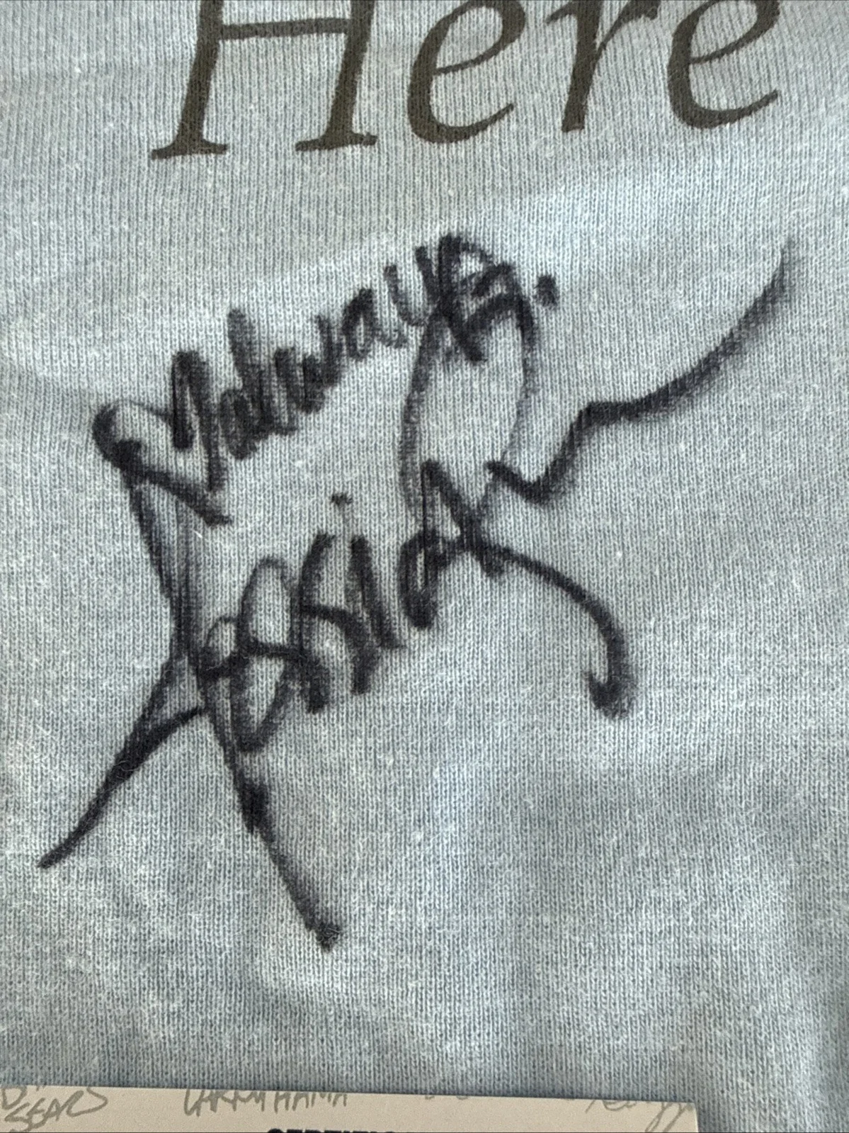 Jessica Simpson & Nick Lachey Dual Signed Hear On Earth Sz Lg Jersey JSA COA, image 3
