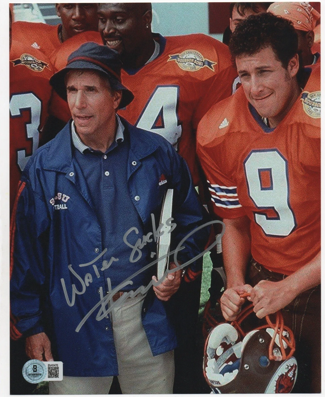 Henry Winkler — Henry Winkler autographed signed 8x10 photo Beckett BAS COA The Fonz Water Boy