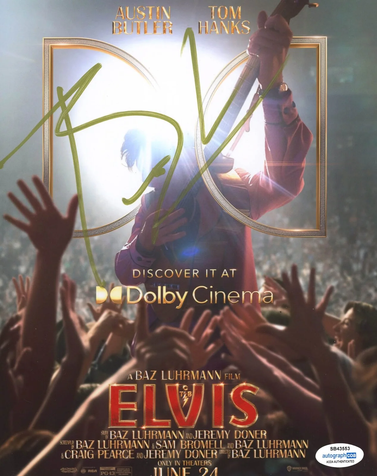 BAZ LUHRMANN — Baz Luhrmann signed "ELVIS" 8x10 Photo EXACT PROOF i AUTOGRAPH Director ACOA COA, изображение 4
