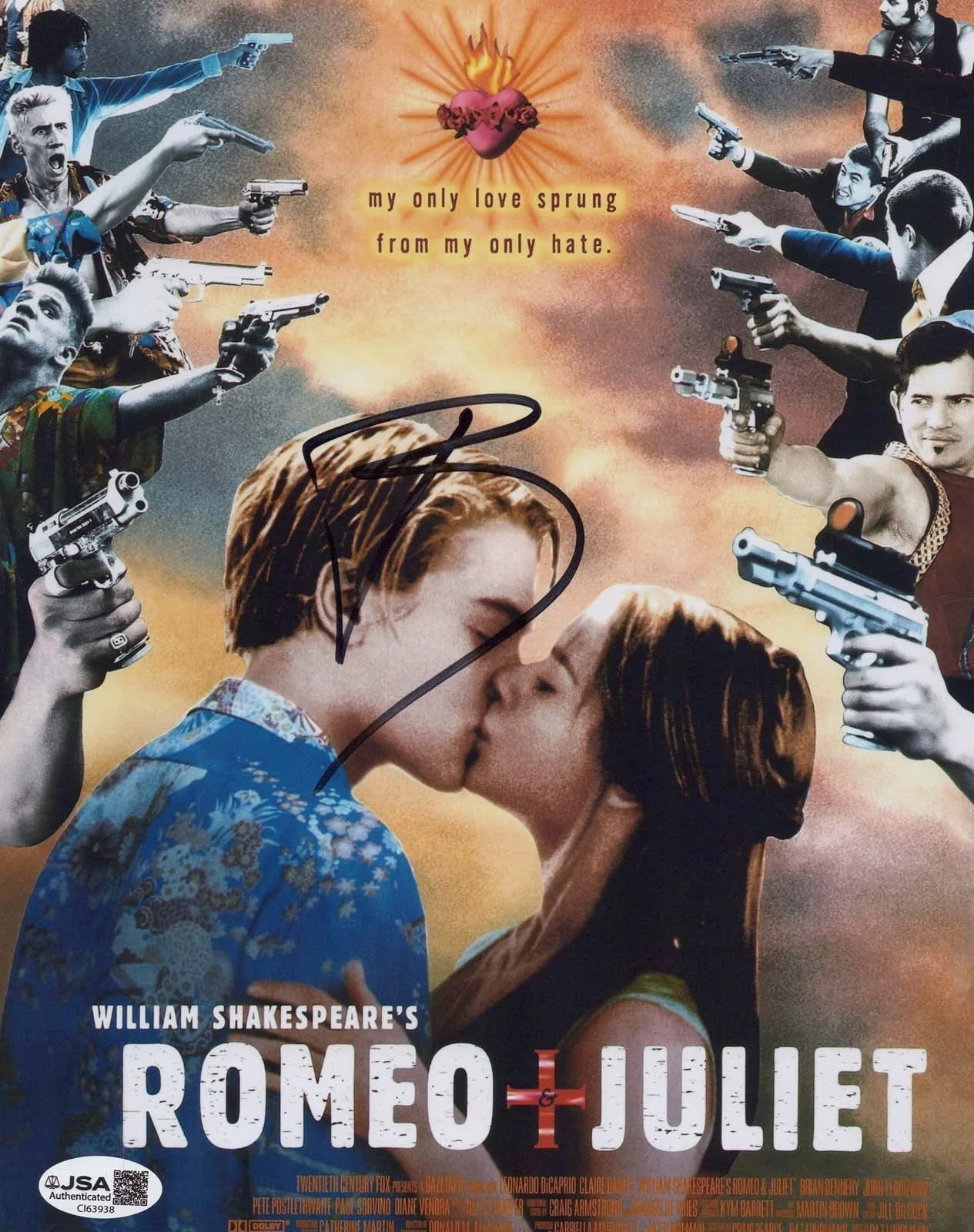 BAZ LUHRMANN — Baz Luhrmann signed "ROMEO + JULIET" 8x10 Photo m AUTOGRAPHED Director JSA COA, изображение 4
