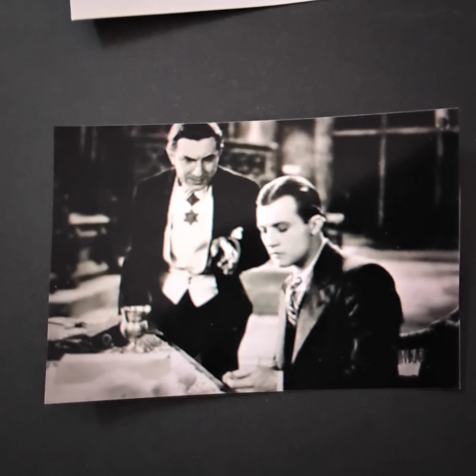 David Manners SIGNED Paper 30s Movie Actor The Mummy Dracula Black Cat Horror, изображение 5