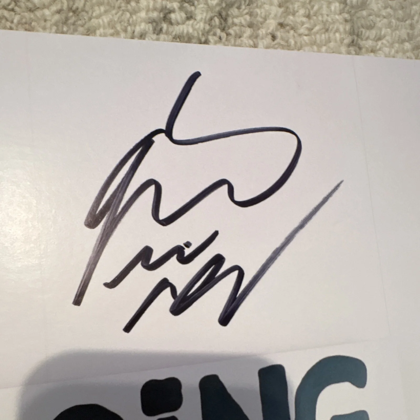 "I'M DOING IT AGAIN BABY" Signed Original Music Record, image 2