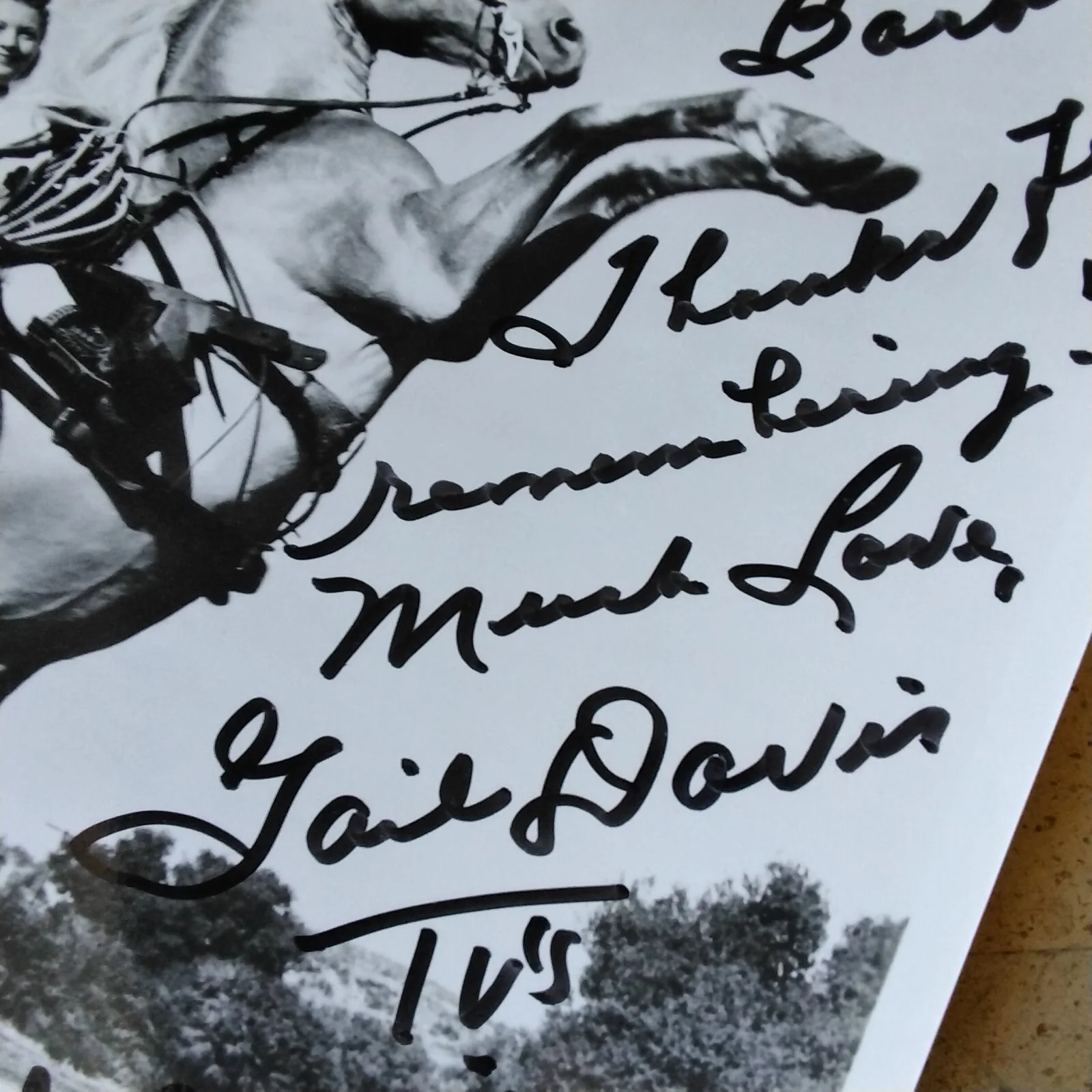 Gail Davis SIGNED Photo 50s Film TV Actress Annie Oakley Gene Autry Westerns COA, изображение 5