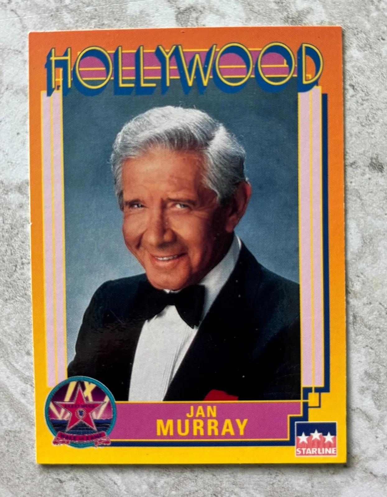 Jan Murray — 1991 STARLINE HOLLYWOOD jan murray #152 AUTOGRAPHED jewish GREAT DEAL, изображение 2