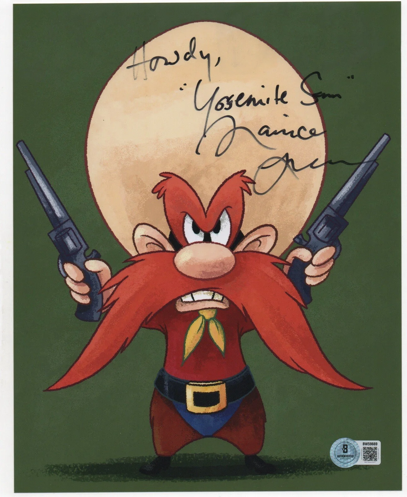 Maurice LaMarche — Maurice LaMarche autographed signed 8x10 photo Beckett BAS COA Yosemite Sam Kif