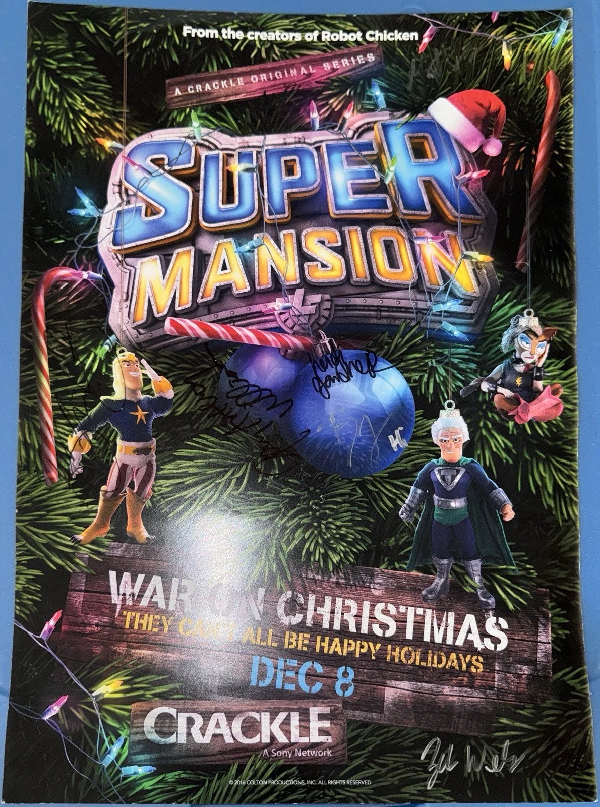 Super Mansion Autographed Poster Exclusive Signed By Cast NYCC 2016, image 2