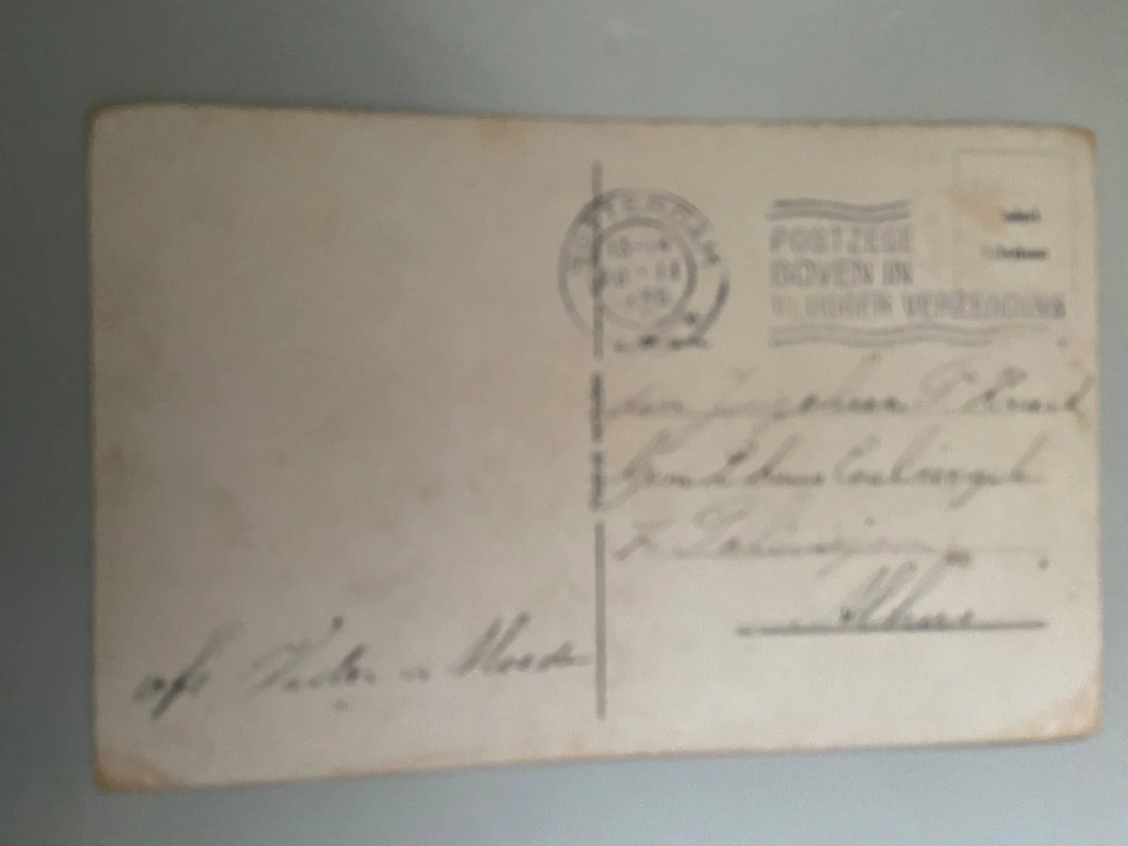 Shirley Temple photo postcard postmark 1936, image 2