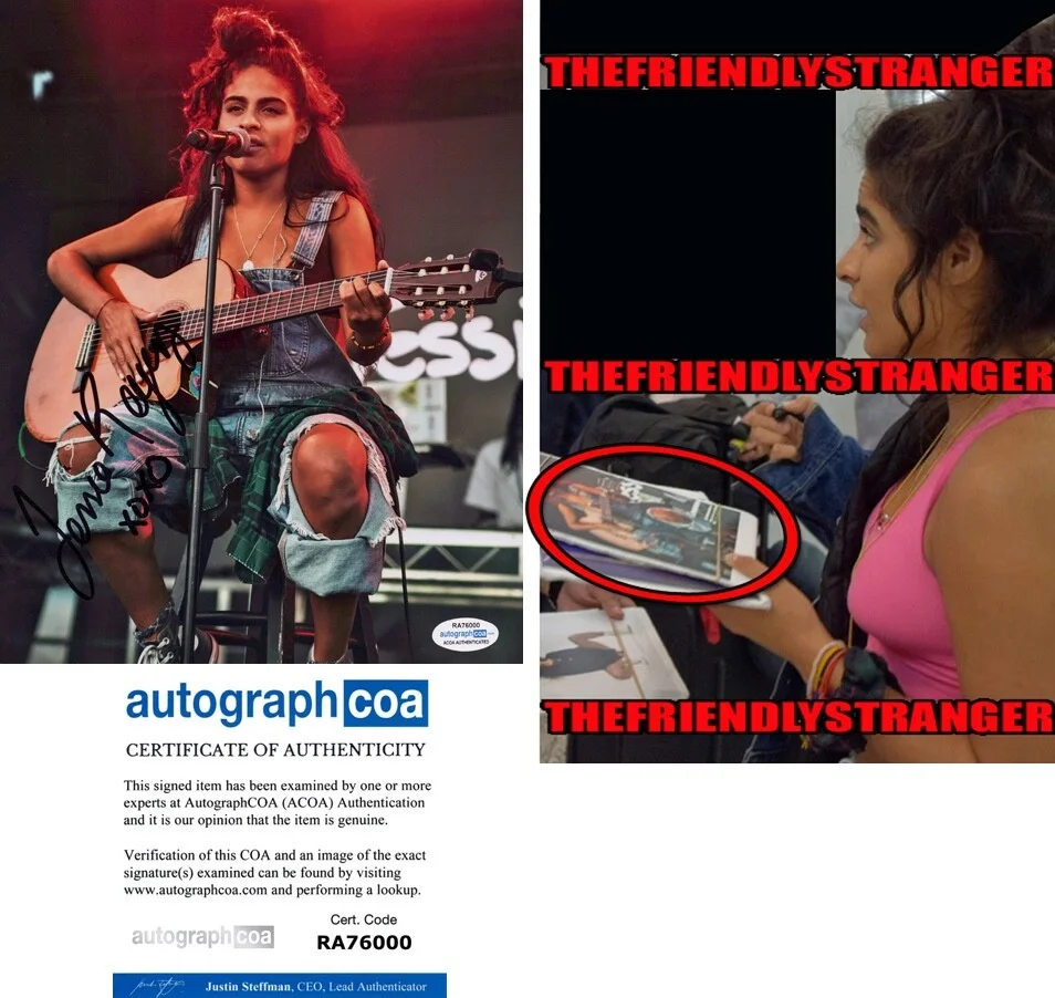 JESSIE REYEZ — Jessie Reyez signed 8x10 Photo EXACT PROOF d Singer EMINEM Full Signature ACOA