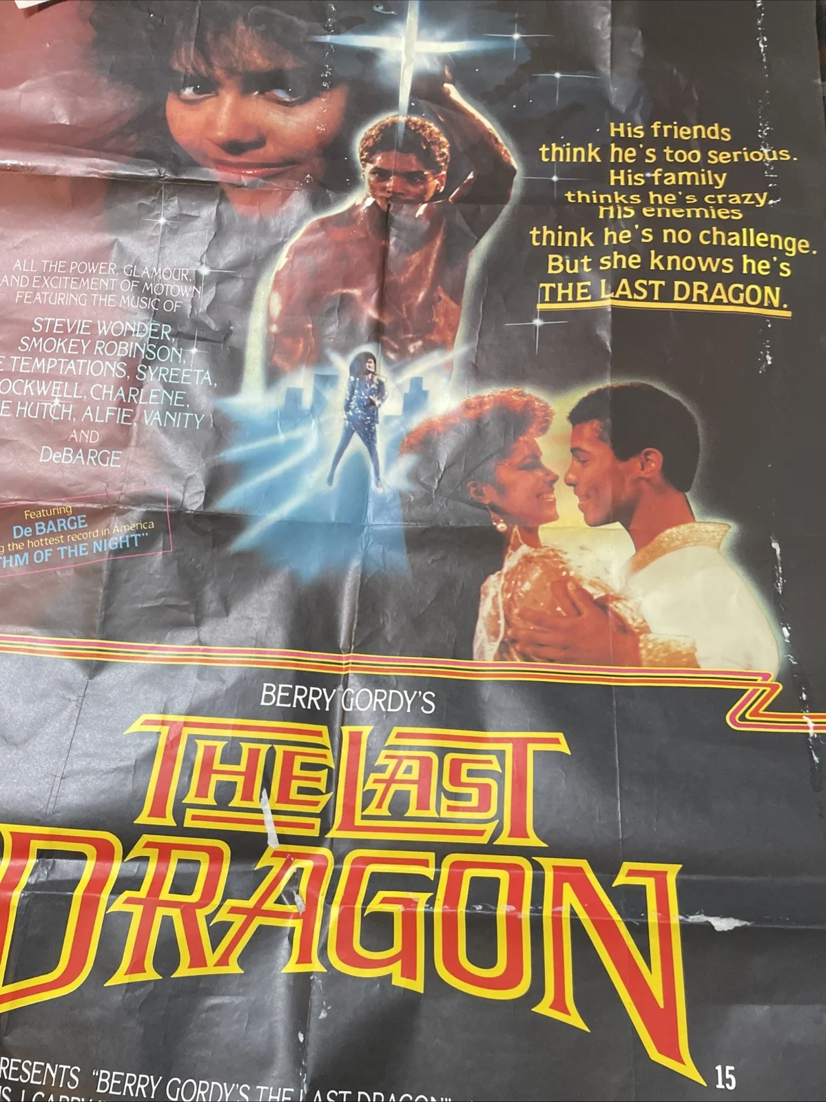 Berry Gordy’s The Last Dragon Original Cinema Poster Rare Vintage Cult 1985, изображение 2