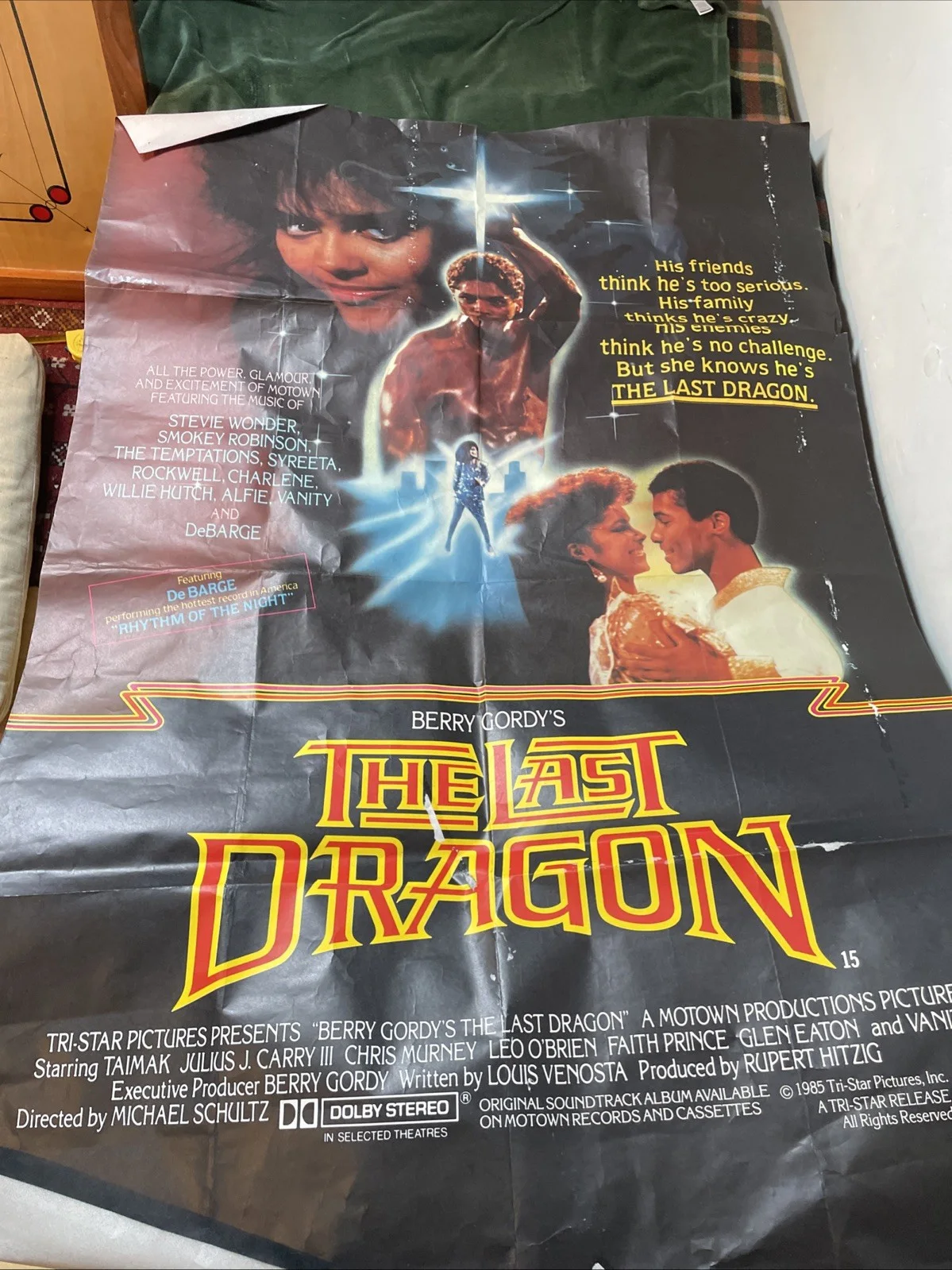 Berry Gordy’s The Last Dragon Original Cinema Poster Rare Vintage Cult 1985, изображение 3