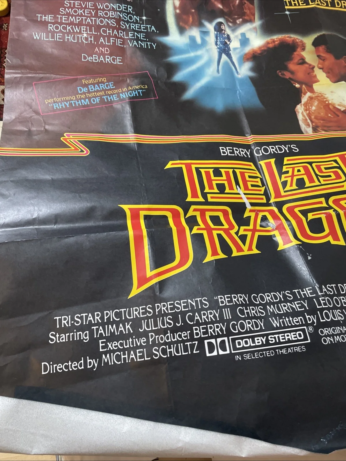 Berry Gordy’s The Last Dragon Original Cinema Poster Rare Vintage Cult 1985, изображение 4