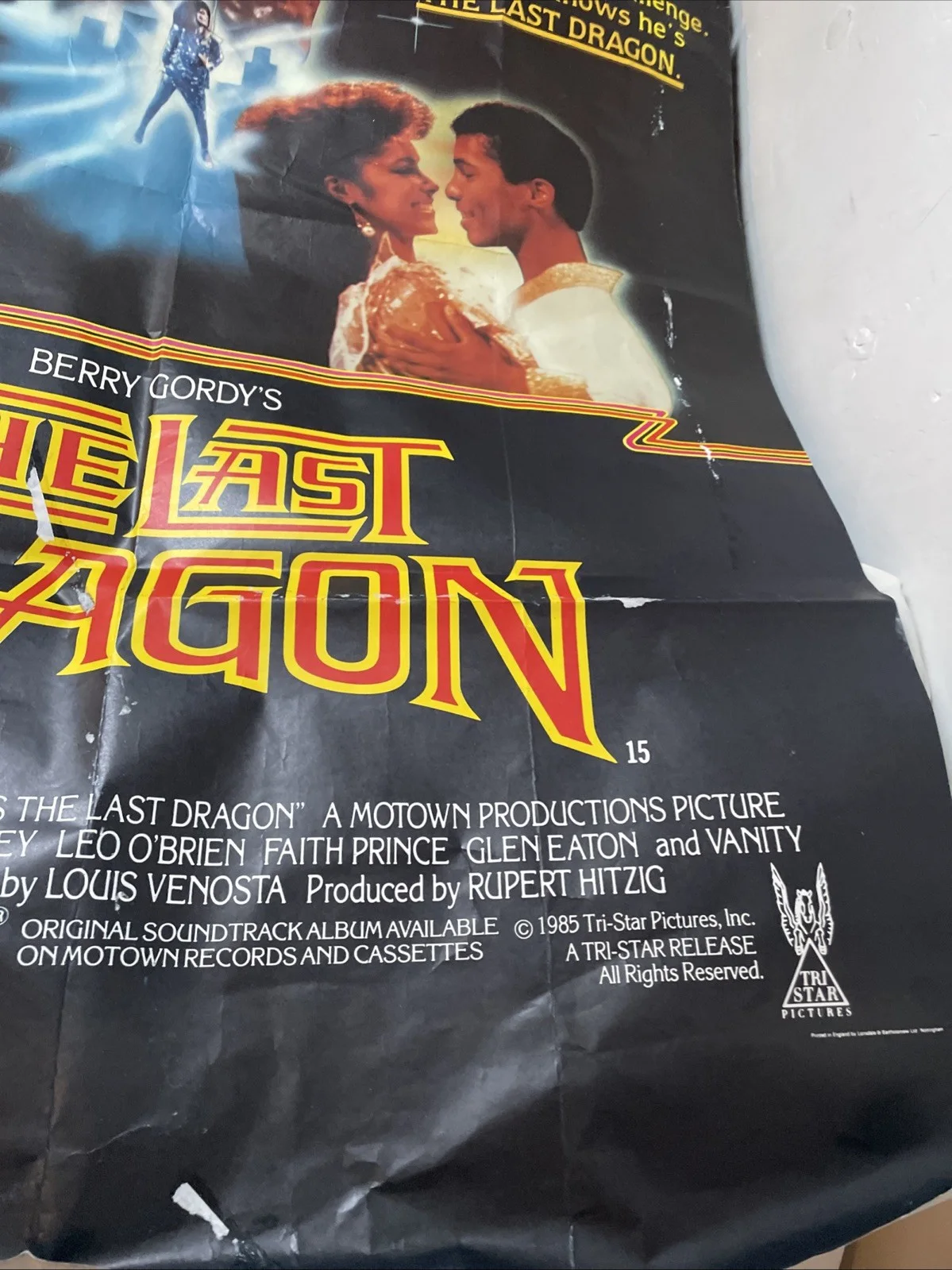 Berry Gordy’s The Last Dragon Original Cinema Poster Rare Vintage Cult 1985, изображение 5