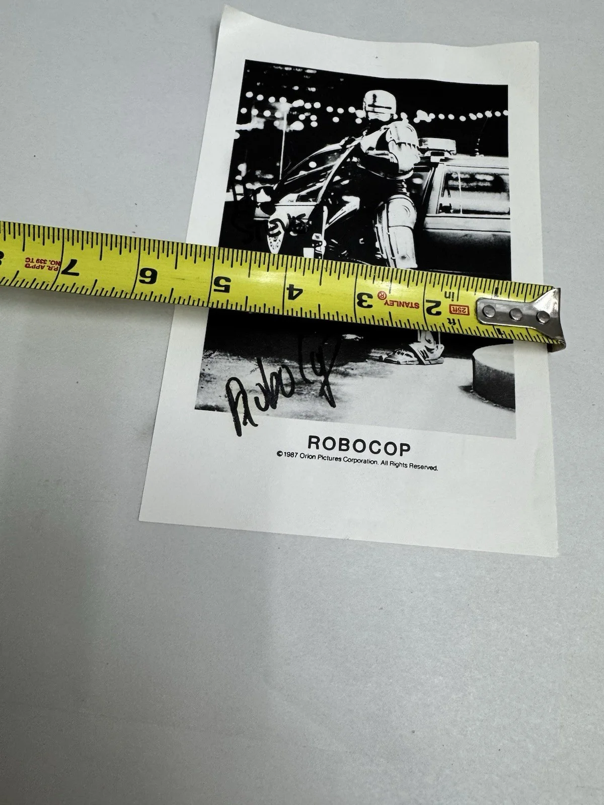 1987 signed robocop flyer print picture, image 4