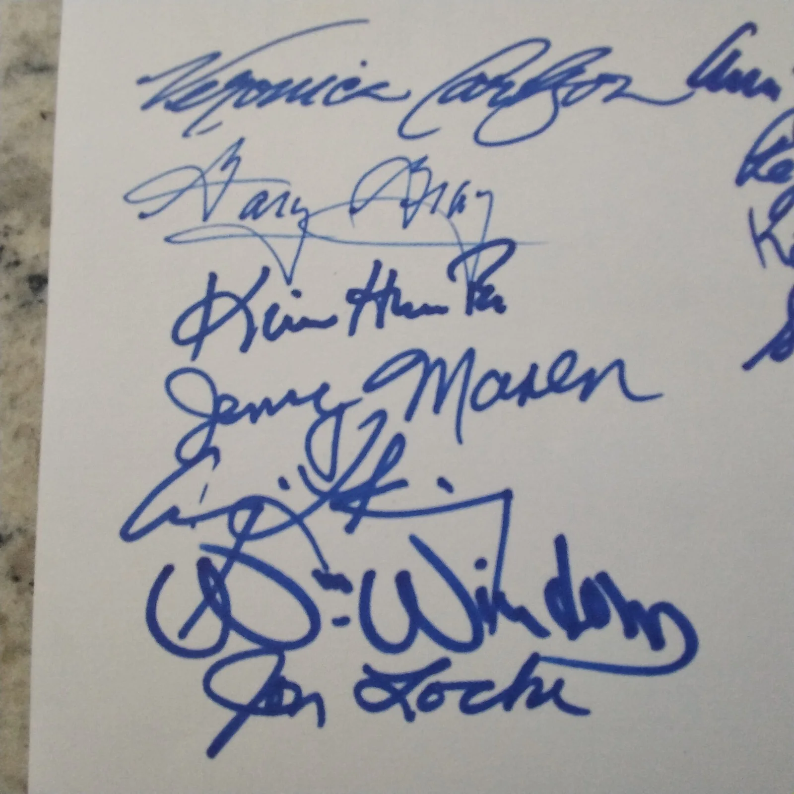 11 Hollywood Stars SIGNED Card Kim Hunter Peggy Stewart Sam Edwards Jerry Maren, изображение 3