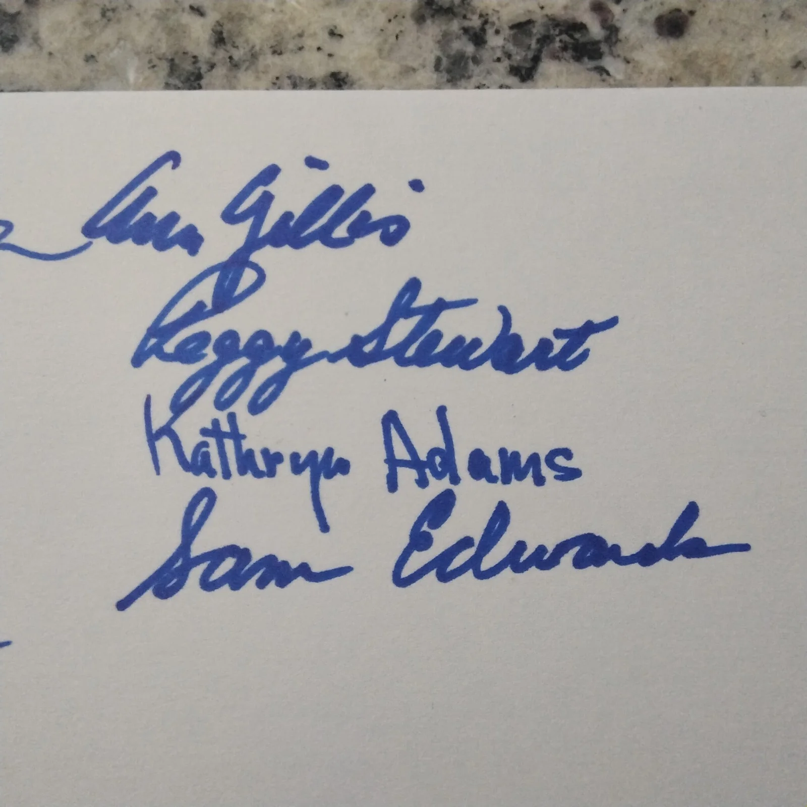 11 Hollywood Stars SIGNED Card Kim Hunter Peggy Stewart Sam Edwards Jerry Maren, изображение 4