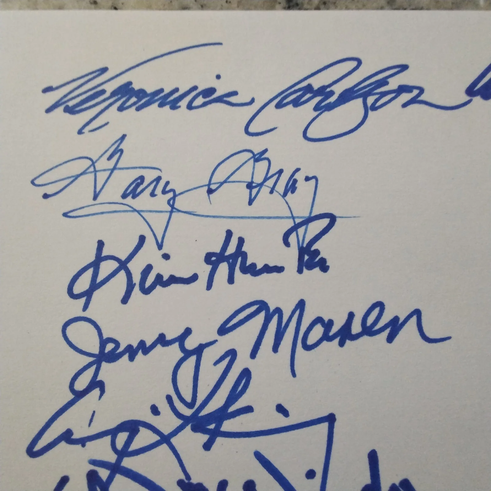 11 Hollywood Stars SIGNED Card Kim Hunter Peggy Stewart Sam Edwards Jerry Maren, изображение 5