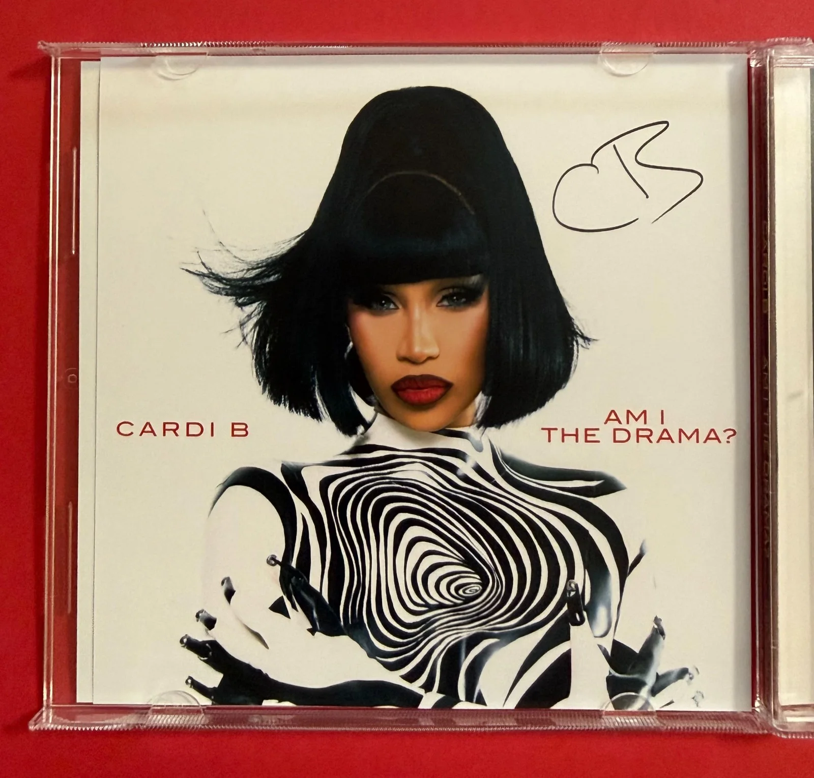 Cardi B Signed Am I The Drama CD Limited Ed. Alternate Cover New/Cracked Case, image 2