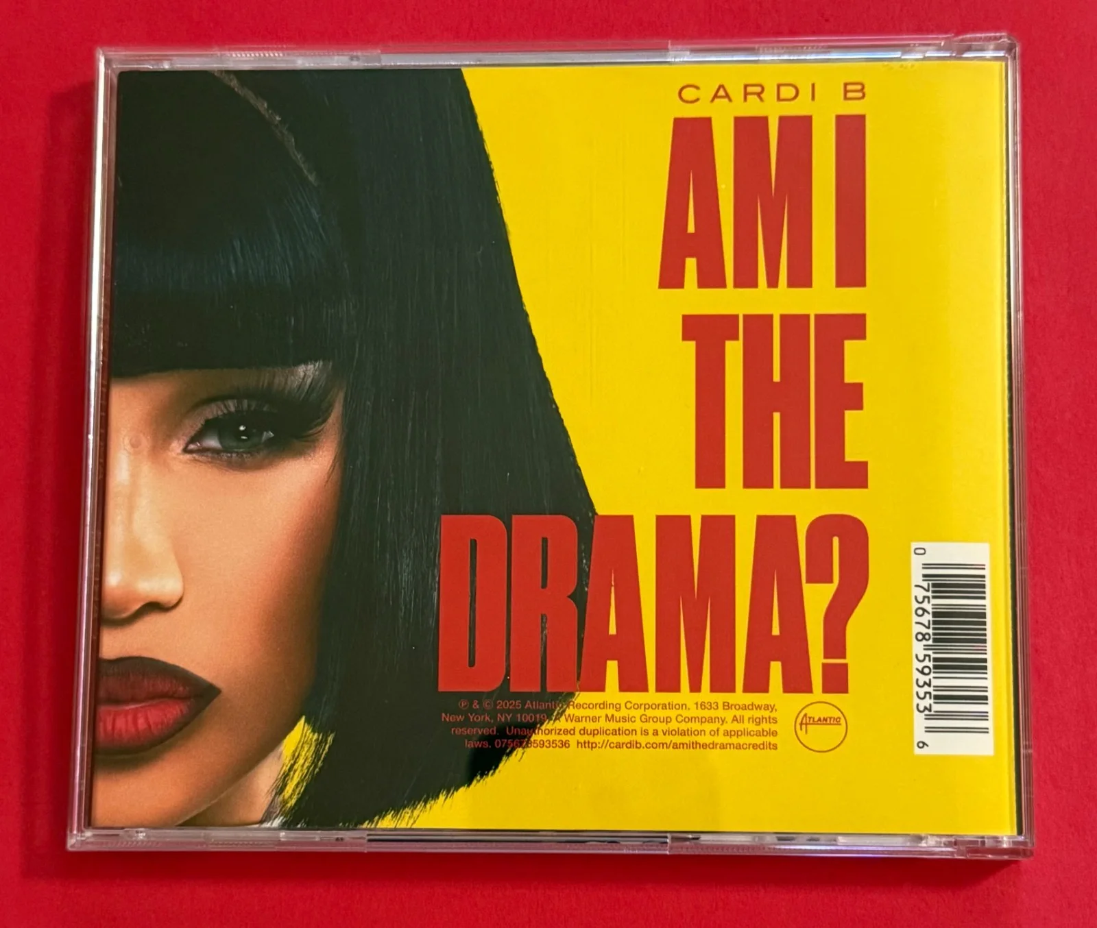 Cardi B Signed Am I The Drama CD Limited Ed. Alternate Cover New/Cracked Case, image 3